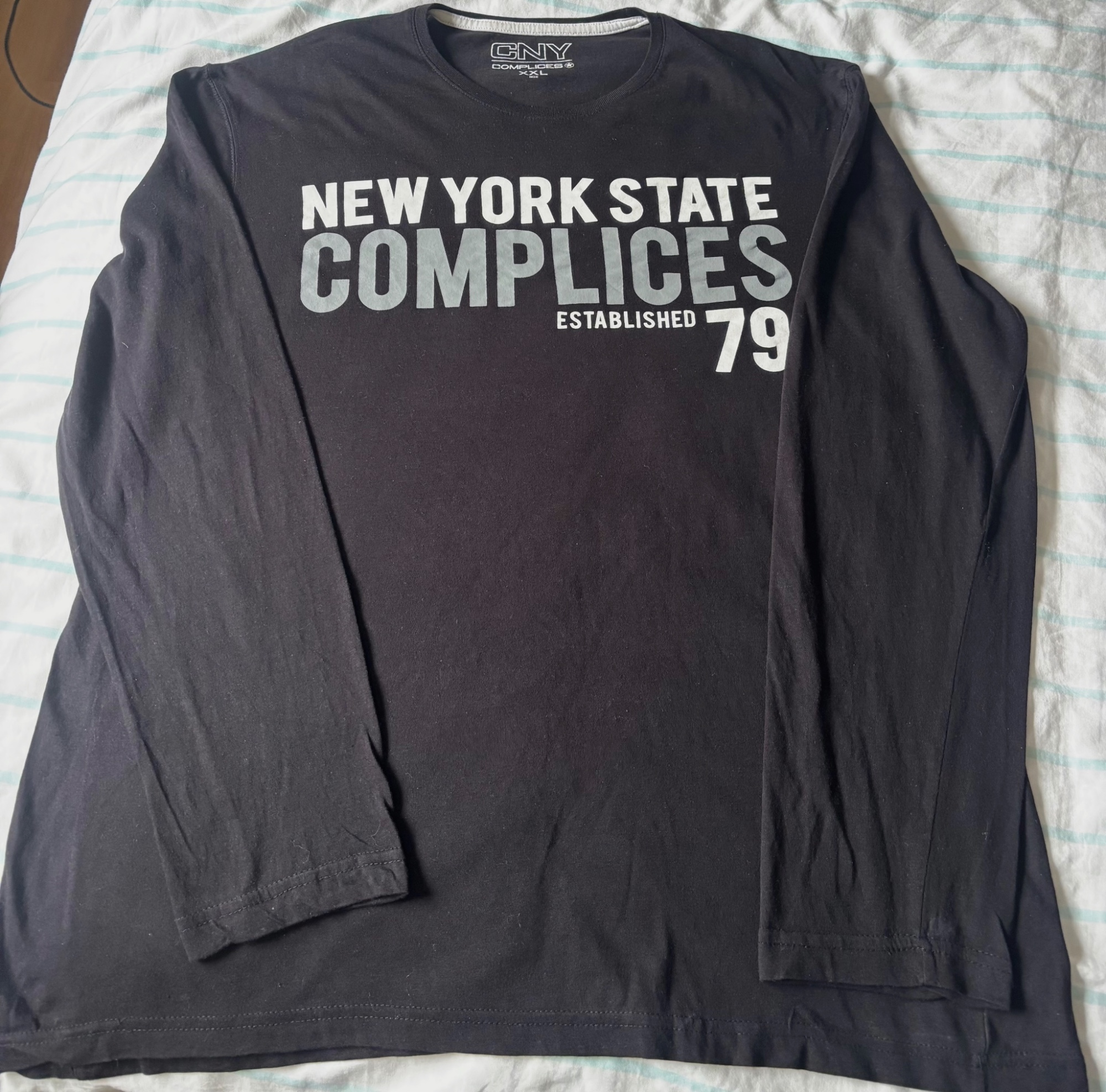 T-shirt manches longues noir Complices XXL