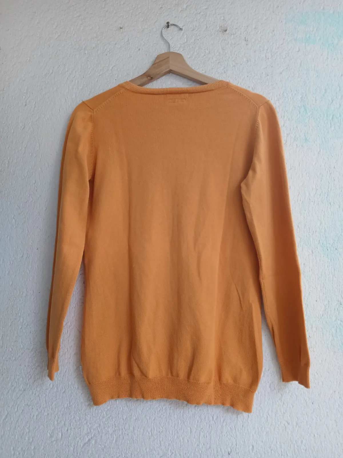 Pull col V Aigle orange taille M, coton bio – Aigle – taille M 3