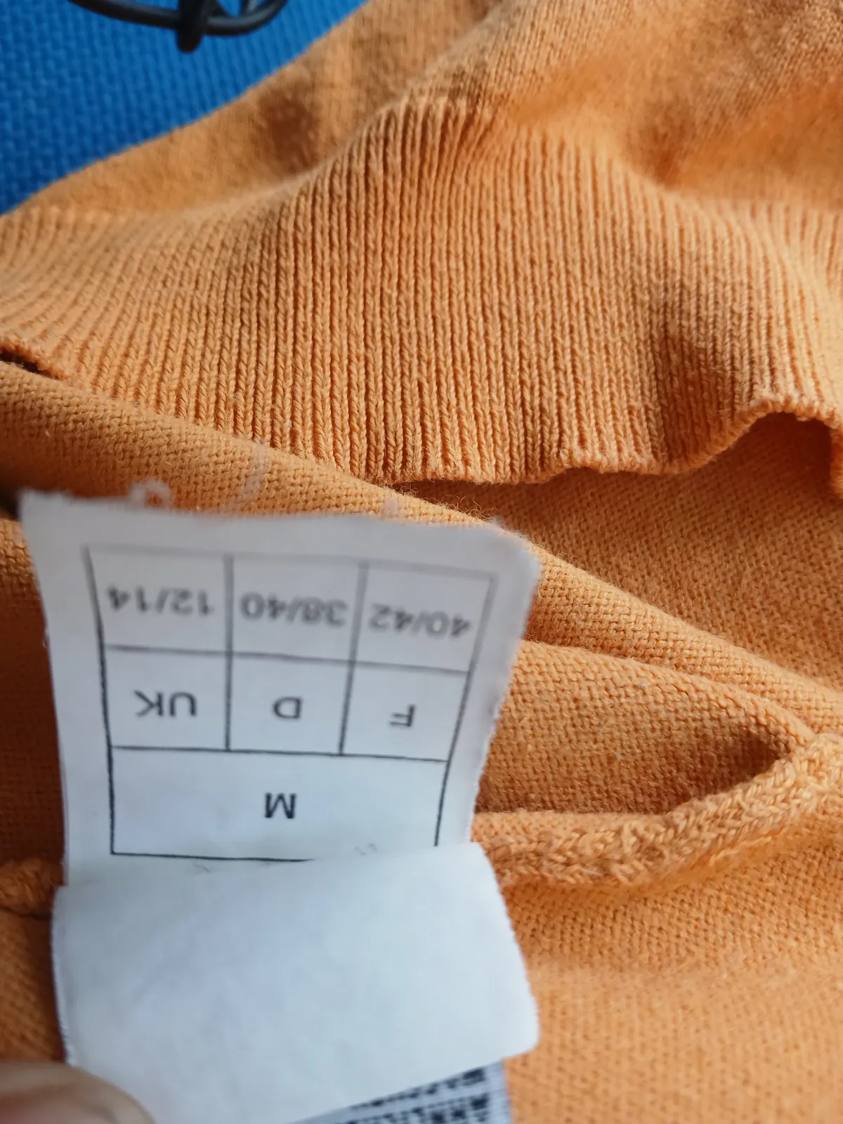 Pull col V Aigle orange taille M, coton bio – Aigle – taille M 7