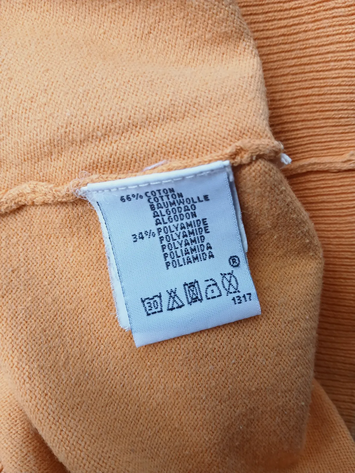 Pull col V Aigle orange taille M, coton bio – Aigle – taille M 6