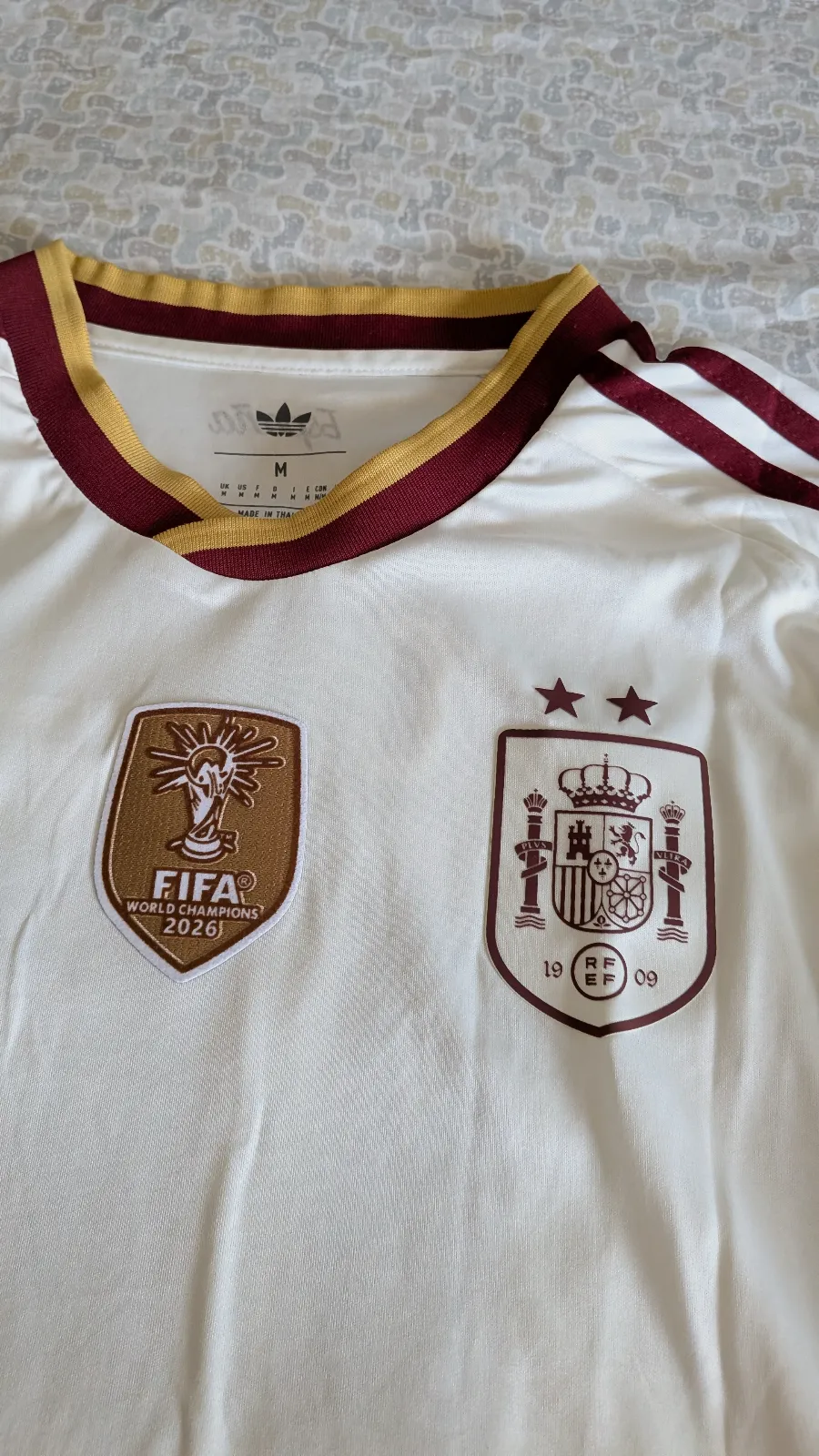 Spain football jersey 2 ⭐ – Adidas – taille M 5