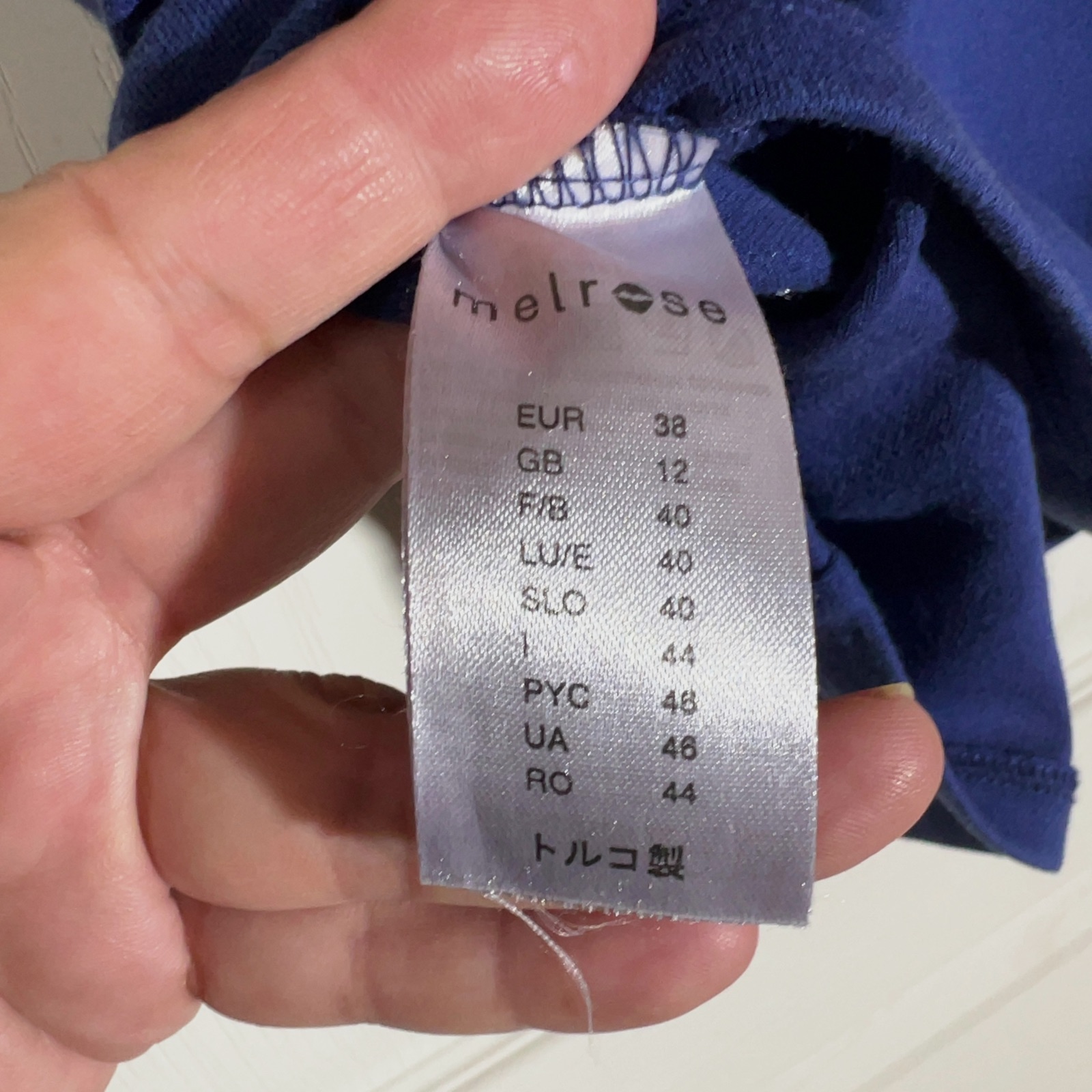 Robe marinière ajustée Melrose bleu marine et blanche - Taille 38 – Melrose – taille M 3