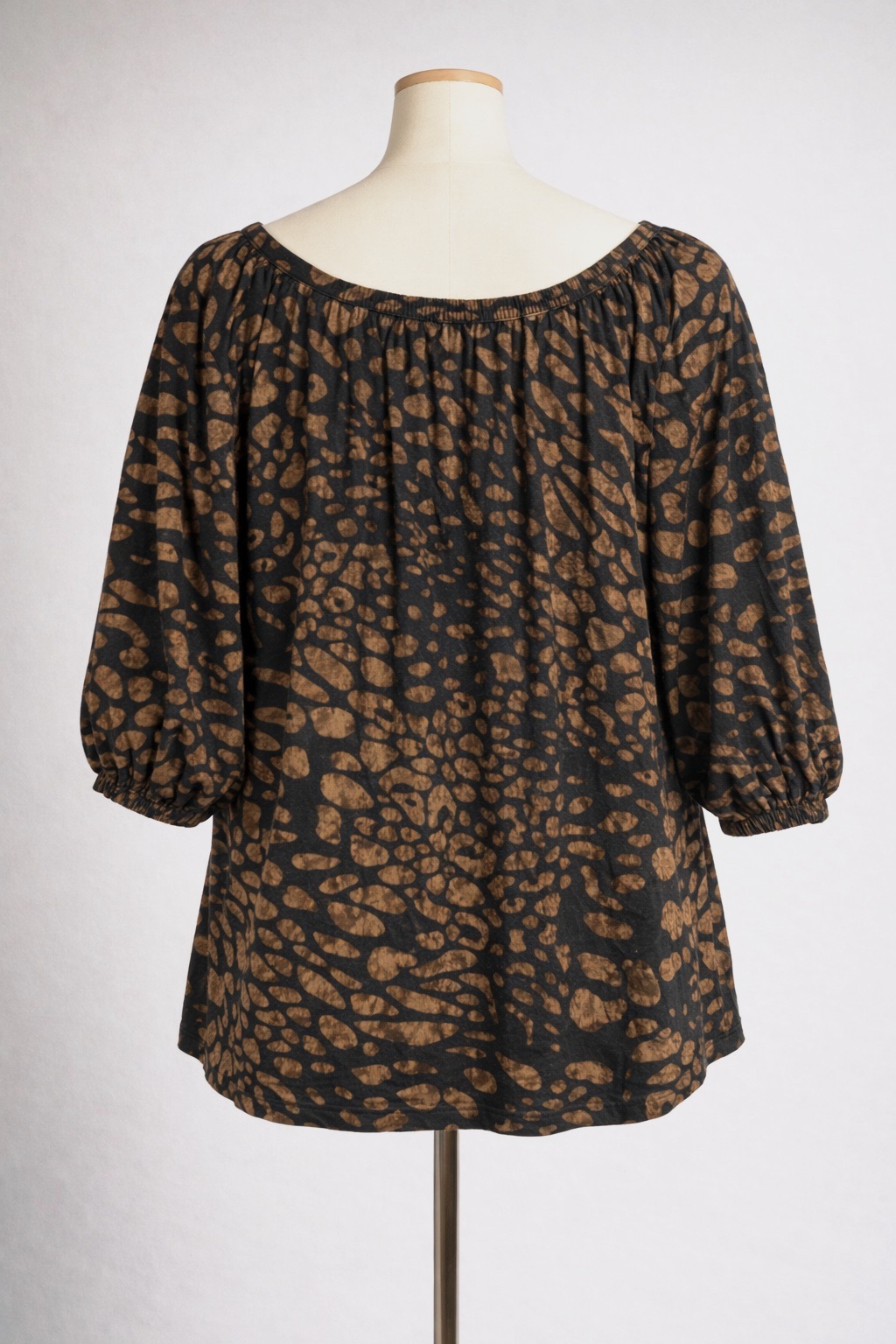 Haut / Tunique fluide Bleu Bonheur - Imprimé animal - Taille 38/40 (M) – Bleu bonheur – taille M 6