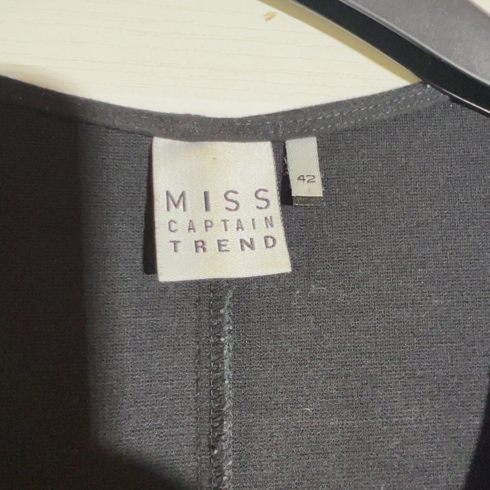 Miss Captain Trend robe T-shirt 42 noir/bleu color block zip – Miss captain trend – taille XL 3