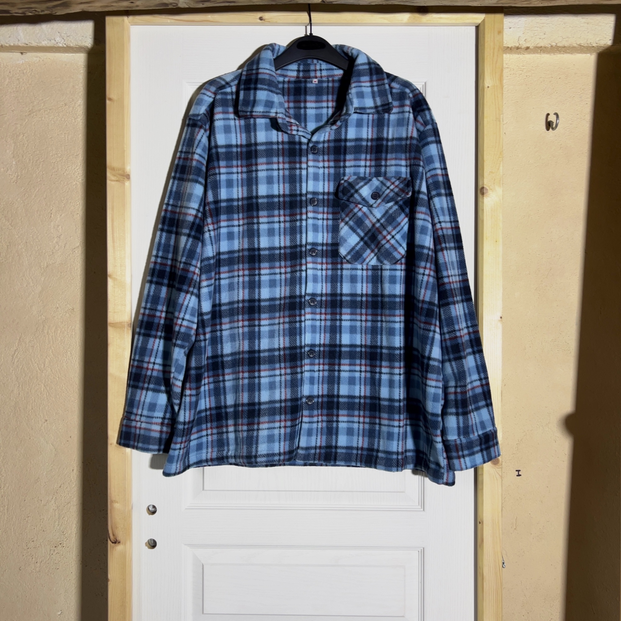 Surchemise polaire à carreaux bleue Blancheporte - Taille 49/50 (XL/XXL) – Blancheporte – taille XXL