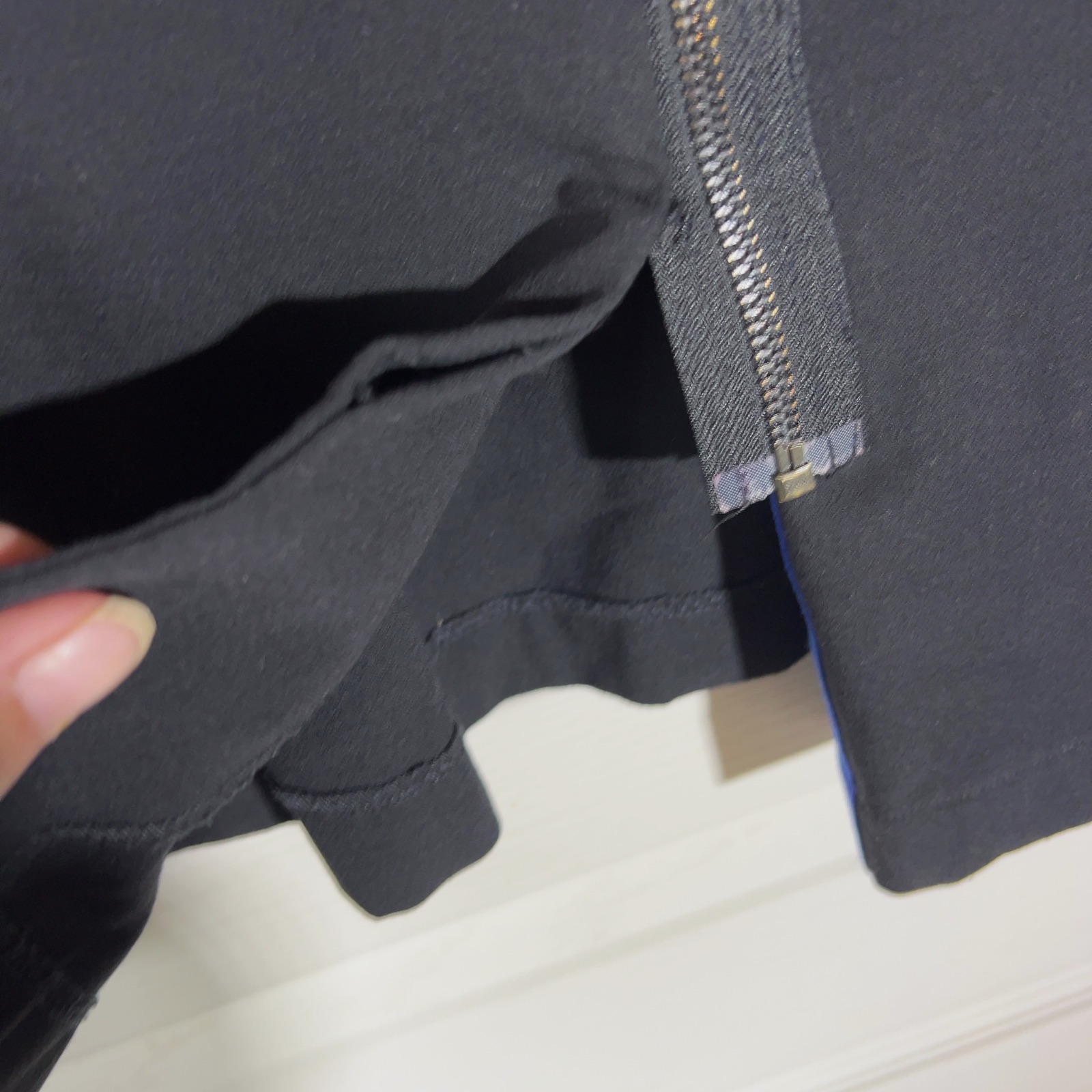 Miss Captain Trend robe T-shirt 42 noir/bleu color block zip – Miss captain trend – taille XL 4
