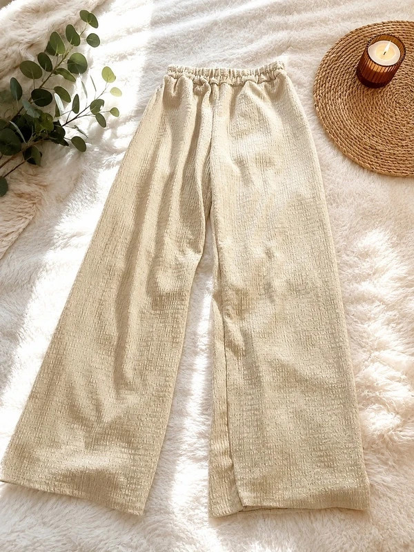 Pantalon beige large