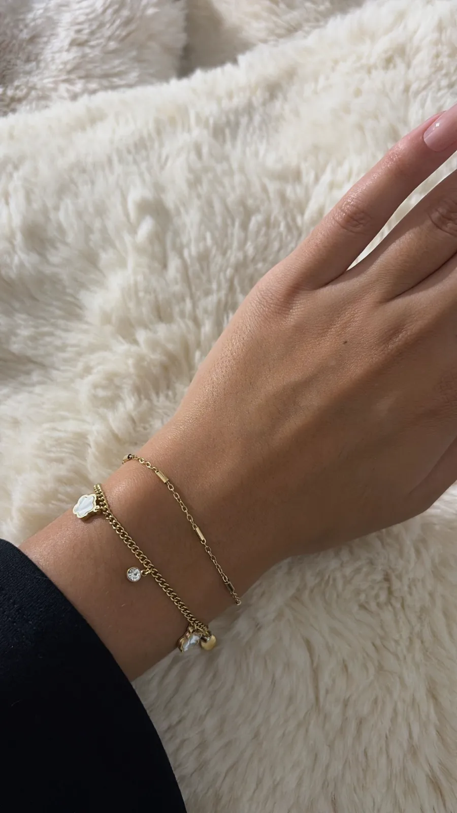 Bracelet doré neuf en acier inoxydable  – Accessoires 8