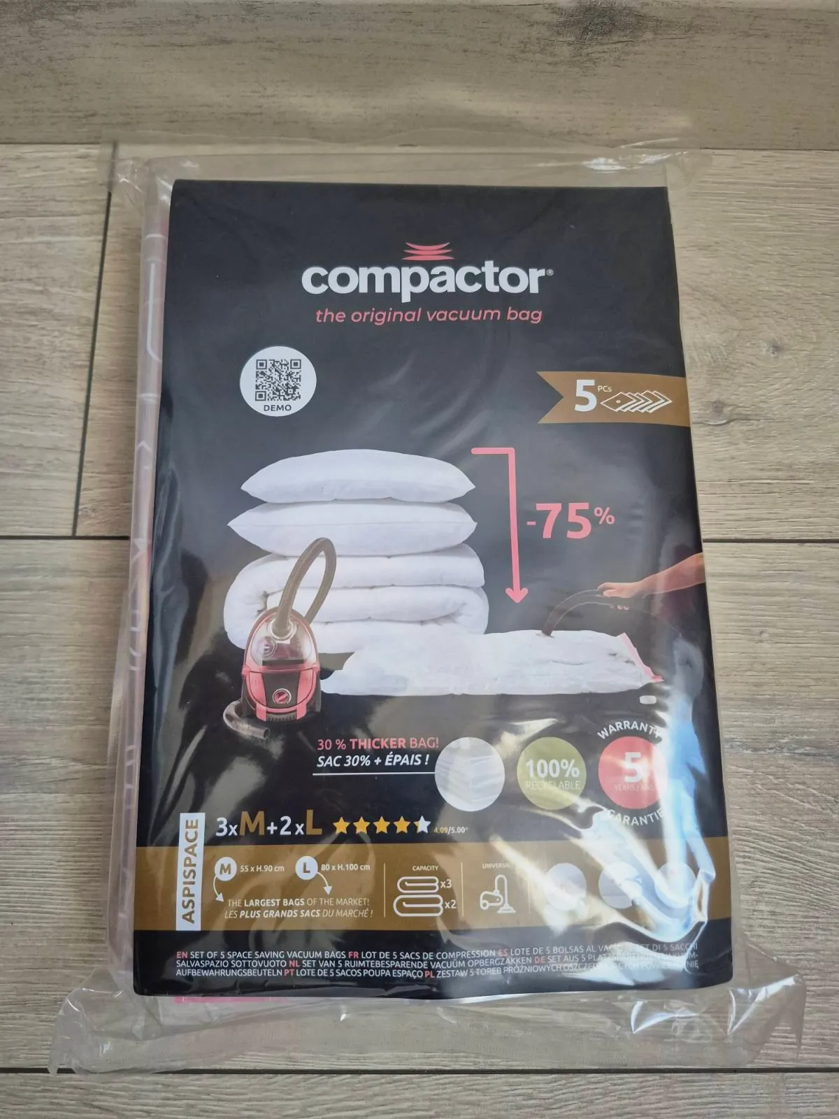 Sac de rangement Compactor/ lot de 5 sac / MD1187