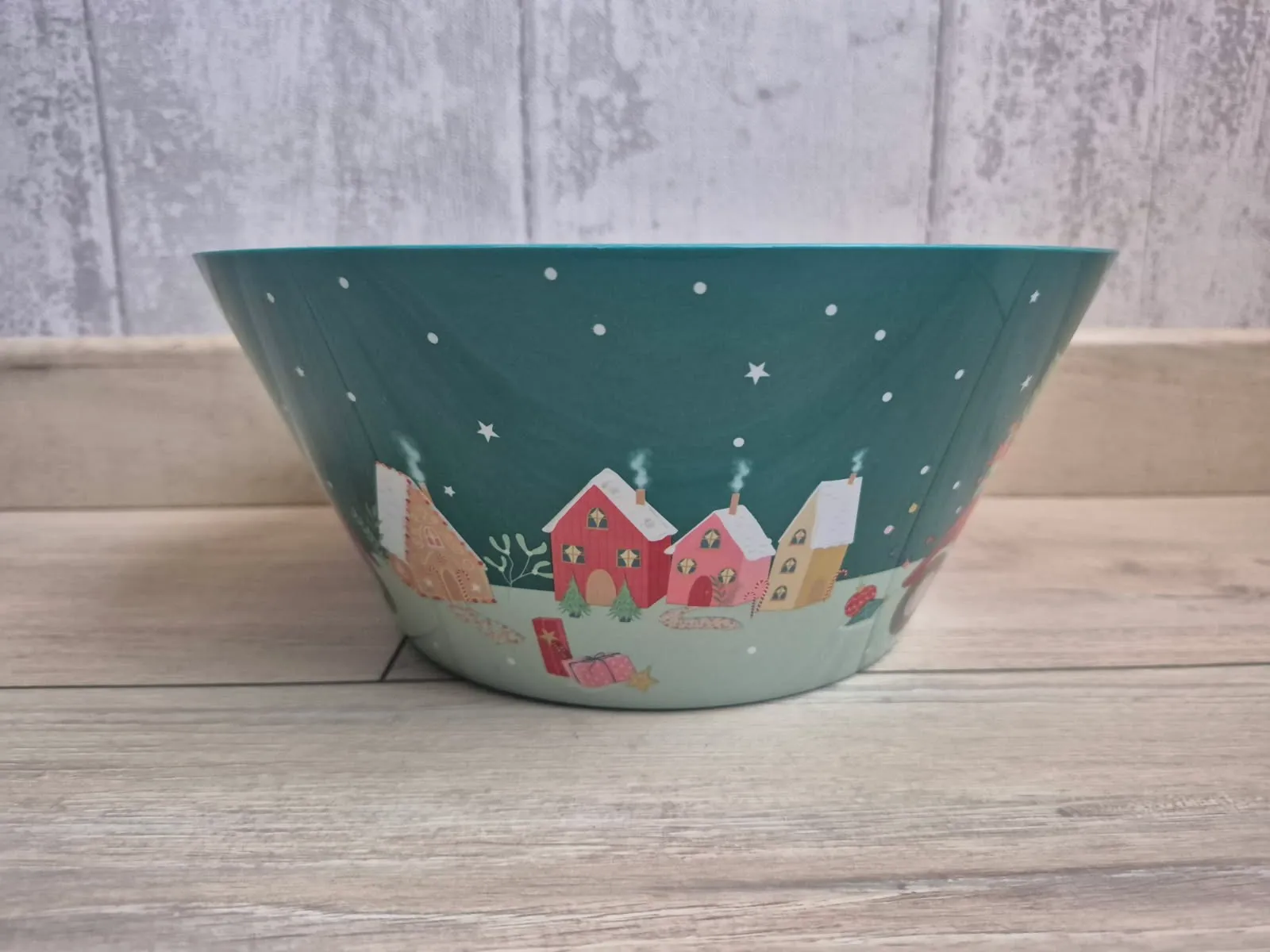 Bol de noël en plastique de 11 cm de haut , 24,5 cm de diamètre / MD1791 – Atelier des Lutins 2