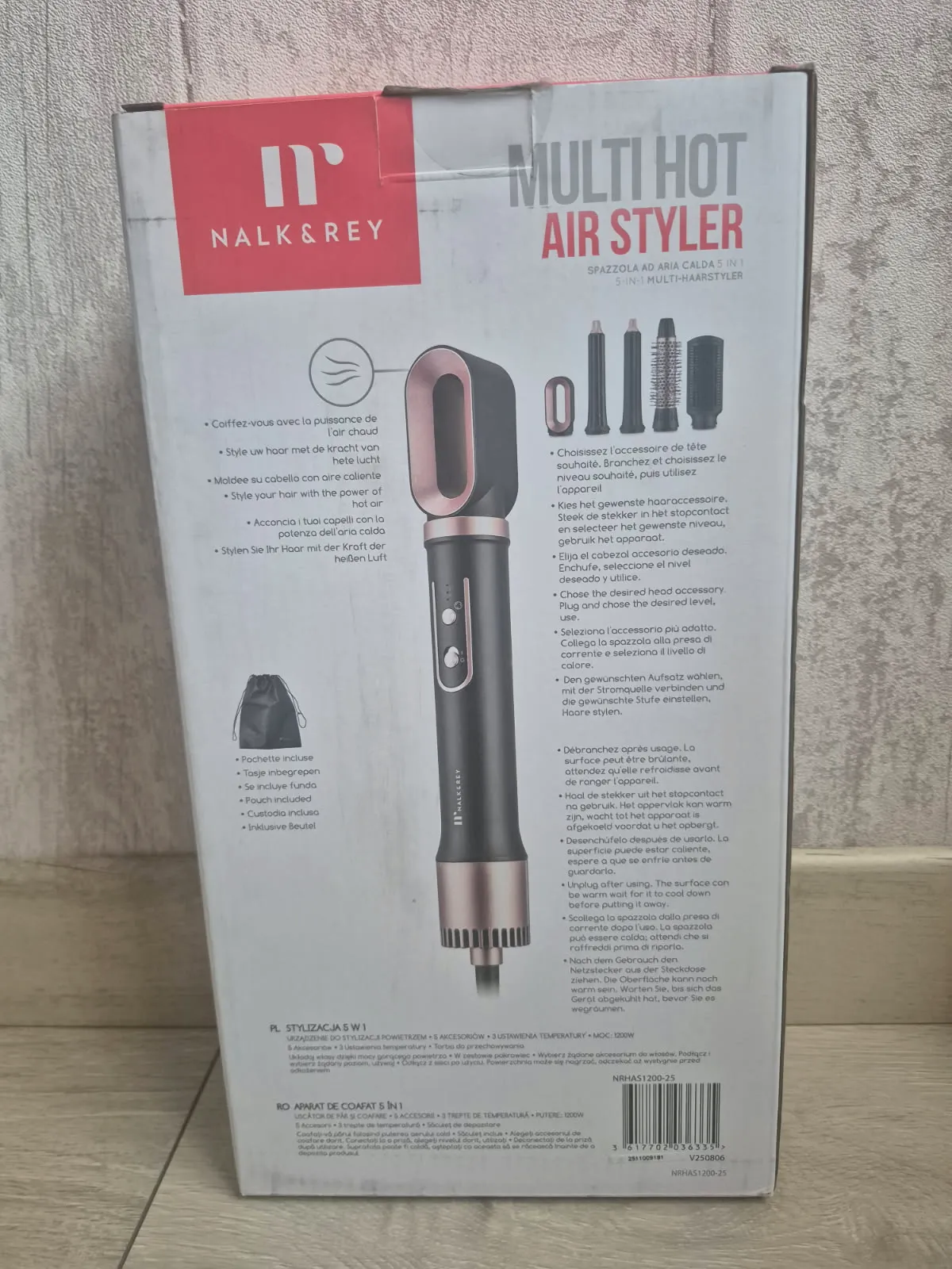 Brosse chauffante 1200 watts NALK & RAY neuve /MD1203 – Nalk & Rey 2