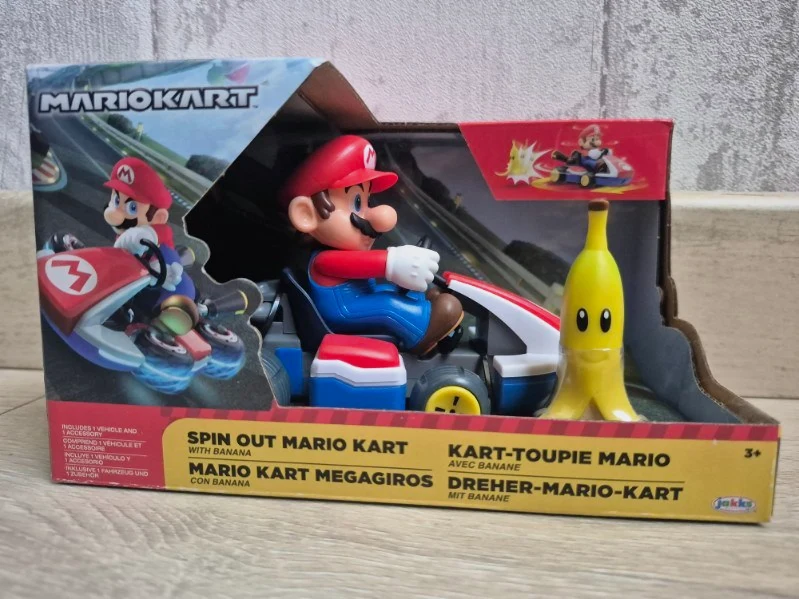 Super Mario Véhicule de Course Toupie Mario Rouge