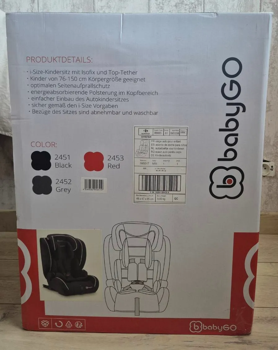 Siège auto FreeFix i-Size de 76 à 150cm FreeMove BABYGO / MD1024 – BabyGo – taille 12 ans 2