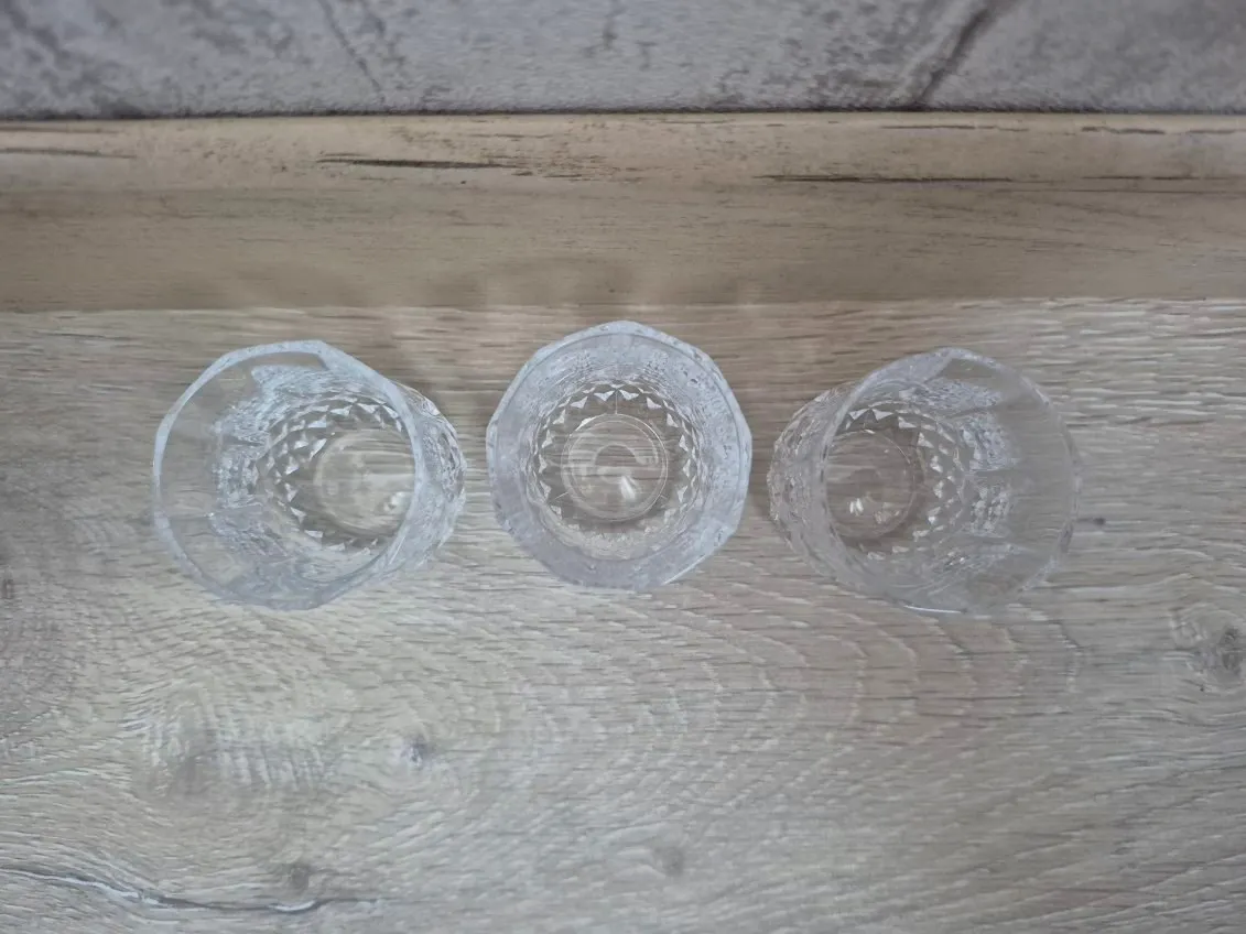 Lot de 3 verres à liqueur Cristal d’Arques Longchamp vintage 5,5 cm de haut , 4 – Cristal d'Arques 2