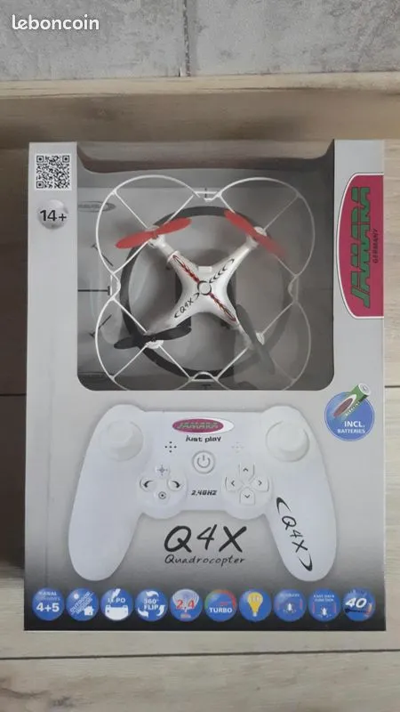 Jamara DRONE Quadrocopter QX4 40km/h NEUF ( voir description ) /MD1476