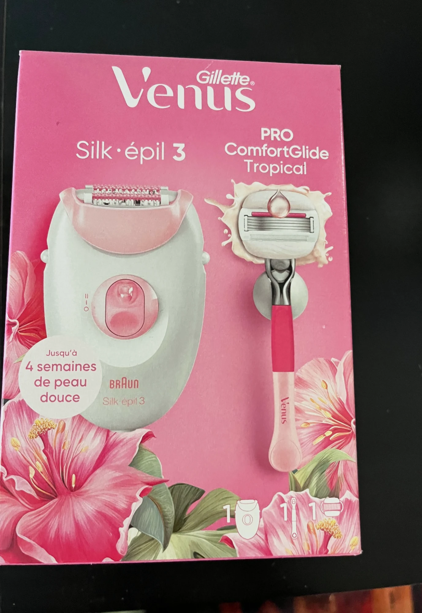 Épilateur Braun Silk-épil 3 et Rasoir Gillette Venus Pro ComfortGlide