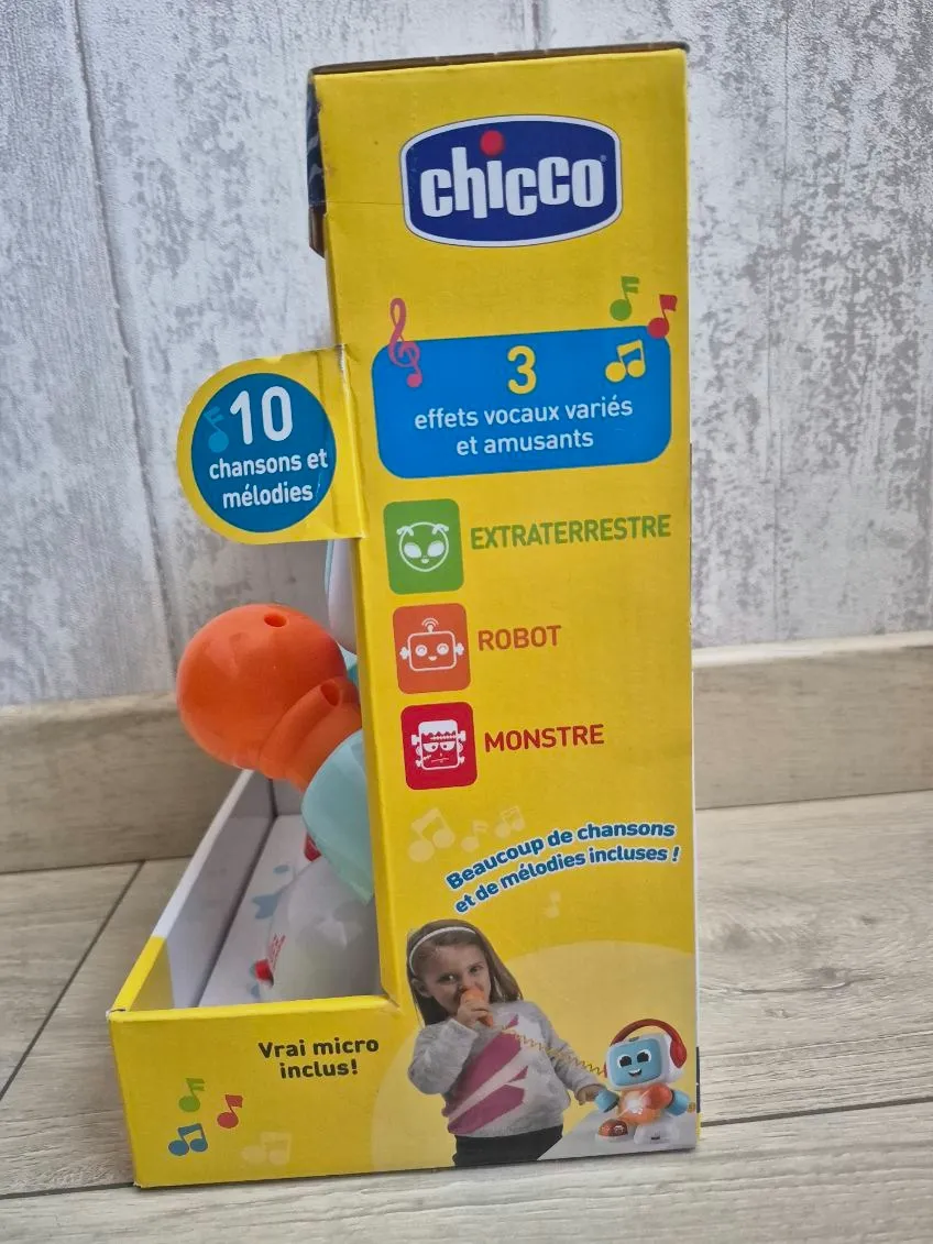 Chicco Robit Jeu Musical électronique avec Microphone, Jouet Musical pour Enfant – Chicco – taille 3 ans 4