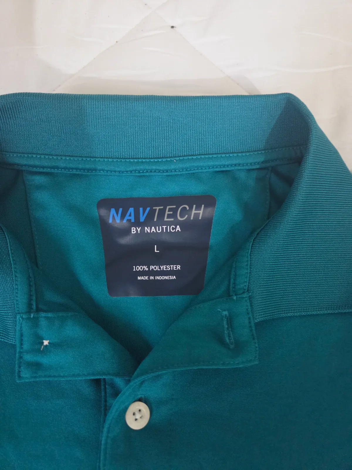 Polo verde azulado Nautica Navtech talla L – Nautica – taille L 2