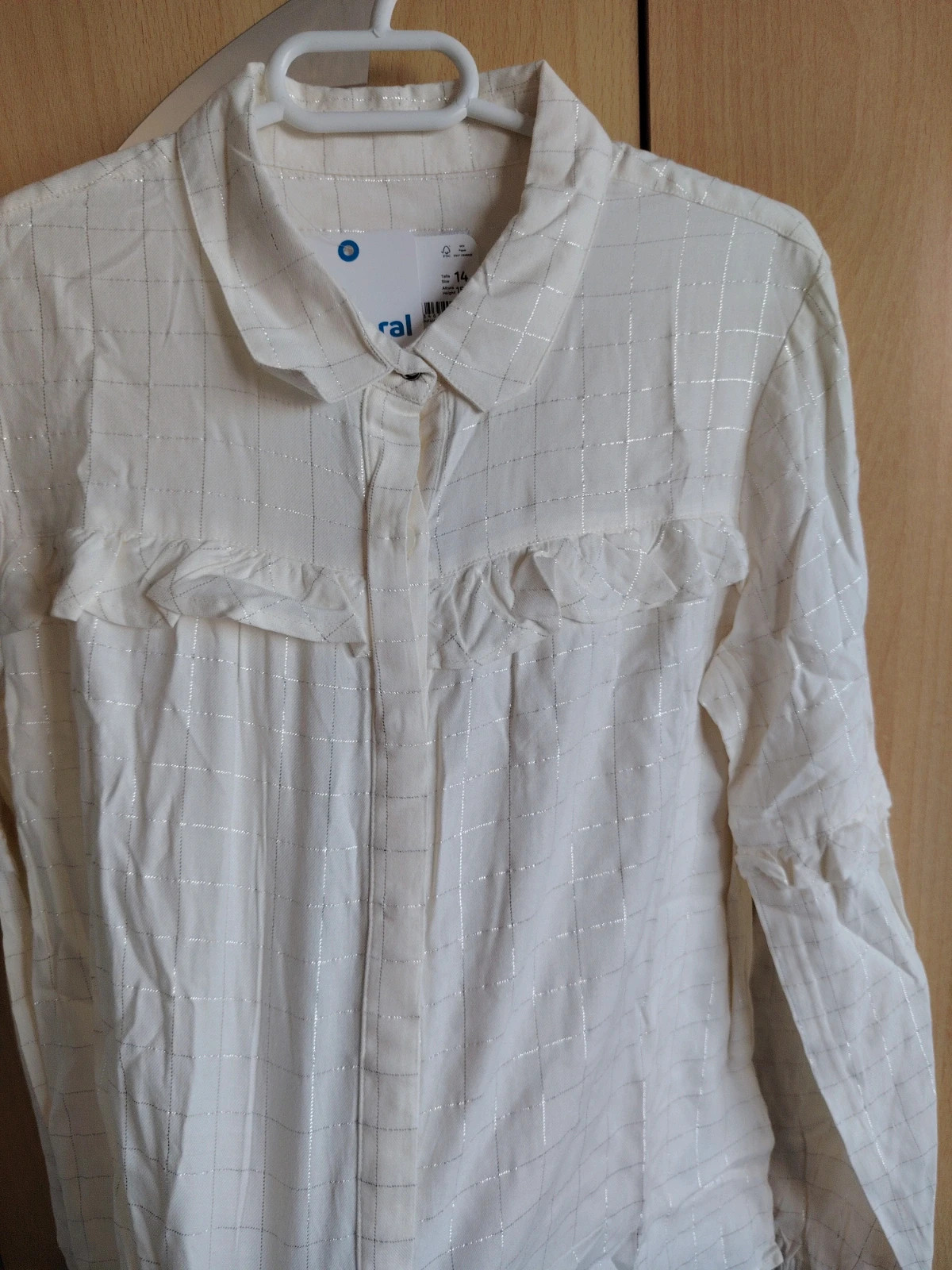 Blusa Mayoral blanca con brillo Talla 14 años 157 cm – Mayoral – taille 14 ans / 164 cm 2