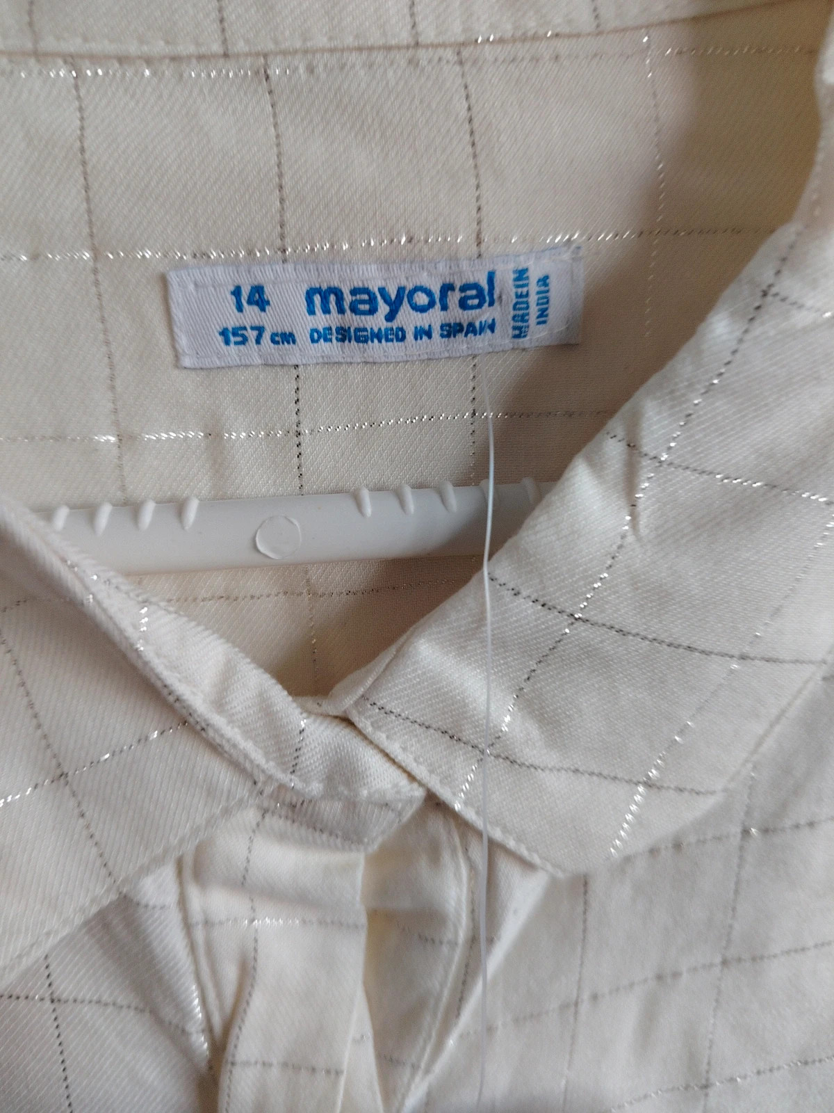 Blusa Mayoral blanca con brillo Talla 14 años 157 cm – Mayoral – taille 14 ans / 164 cm 4