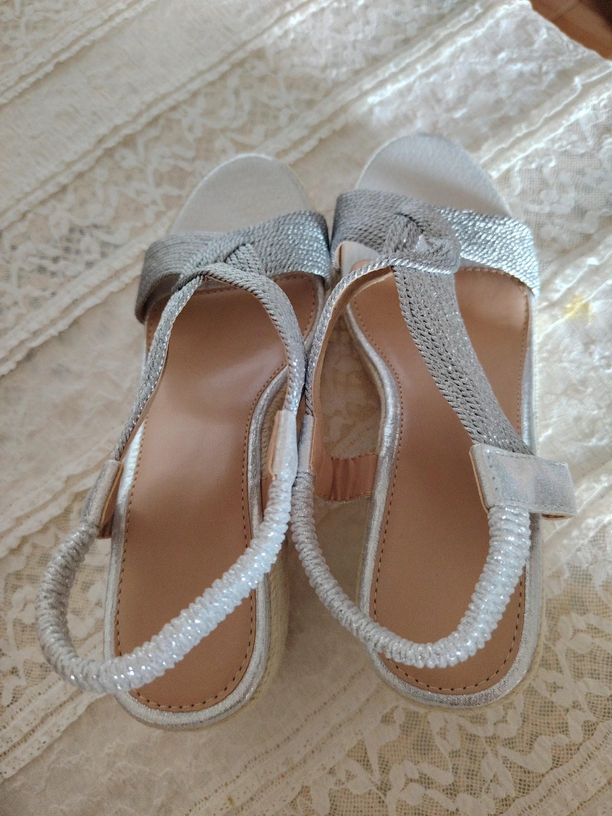 Alpargatas plateadas talla 38 – taille 38 4