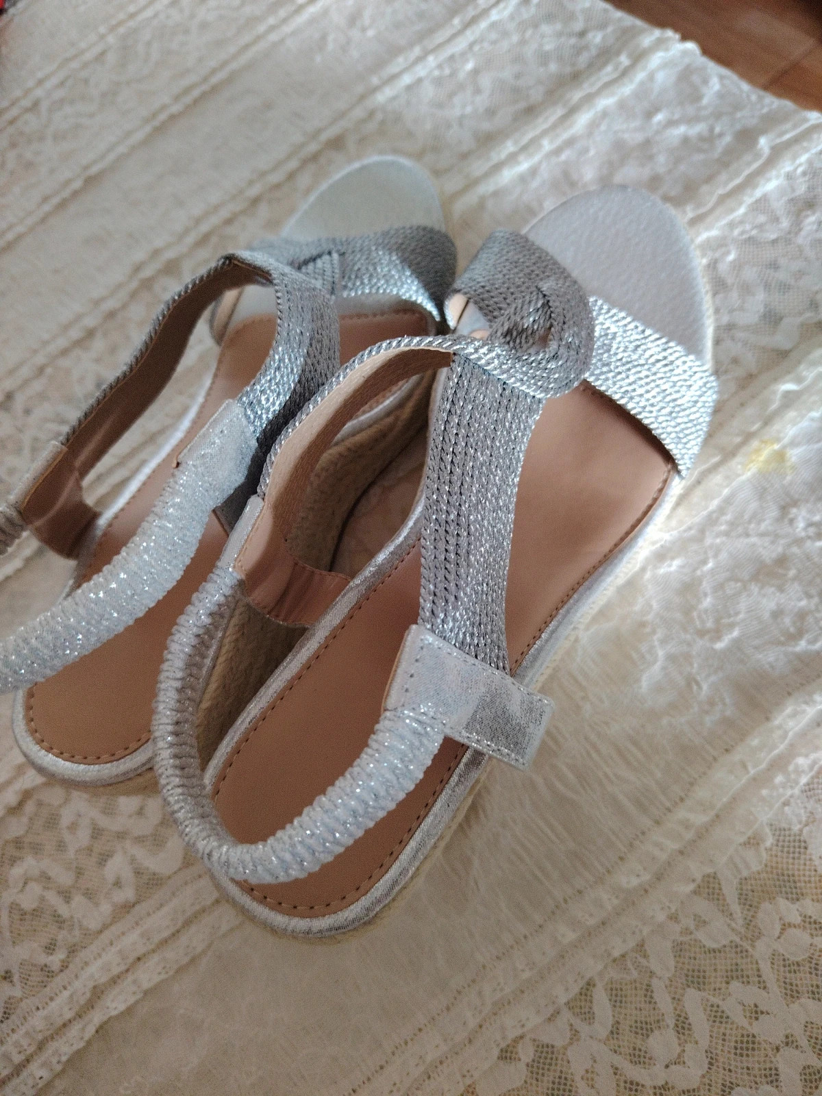 Alpargatas plateadas talla 38 – taille 38 3