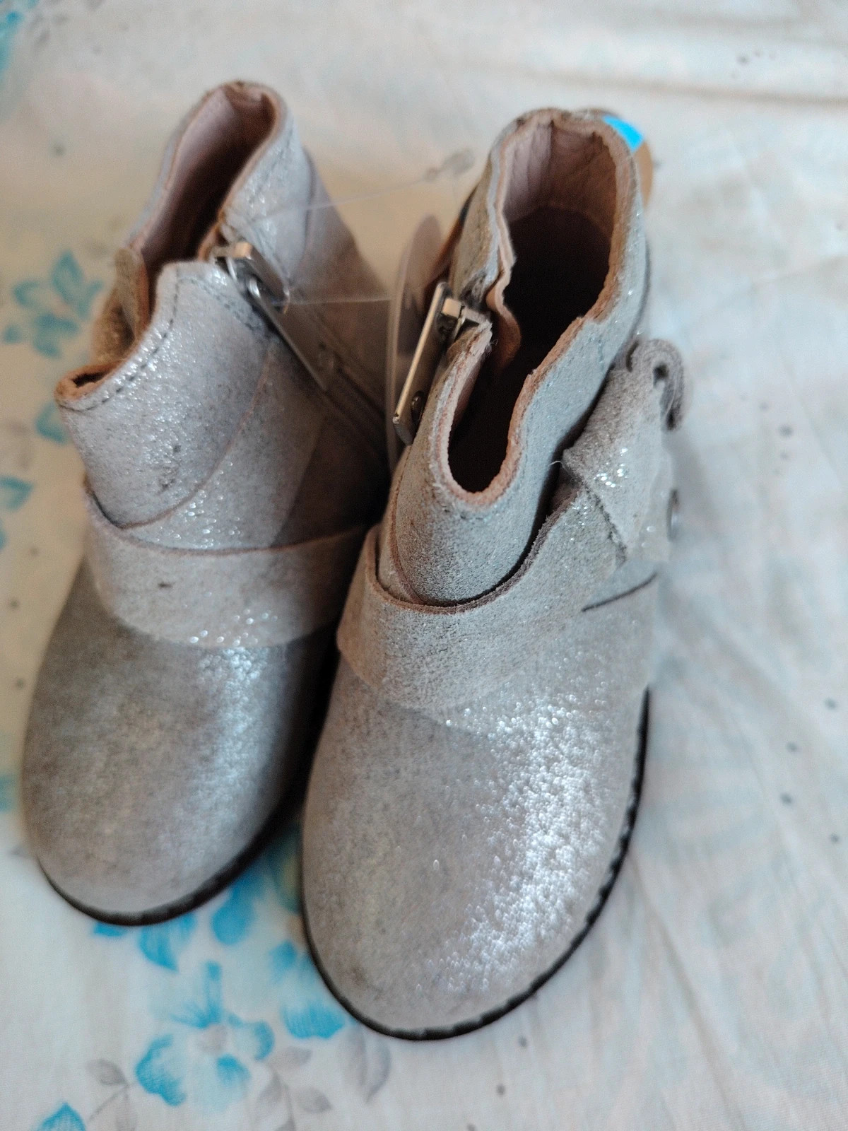 Botines de piel Mayoral niña con purpurina - Talla 21 Nuevos con etiquetas
