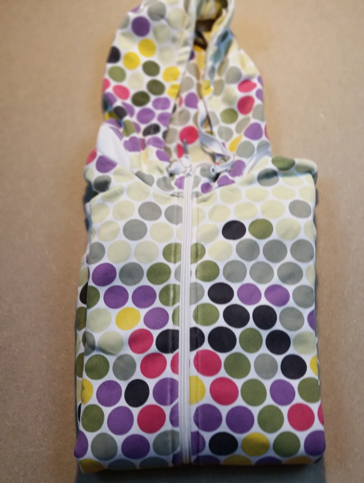 Sweat à capuche zippé à pois multicolores – Adidas – taille S 3