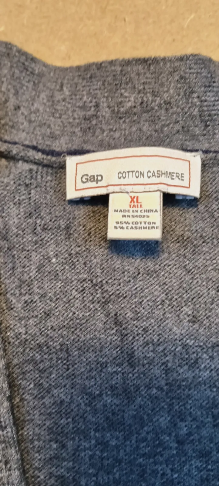 Gilet en coton et cachemire Gap XL – Gap – taille XL 3