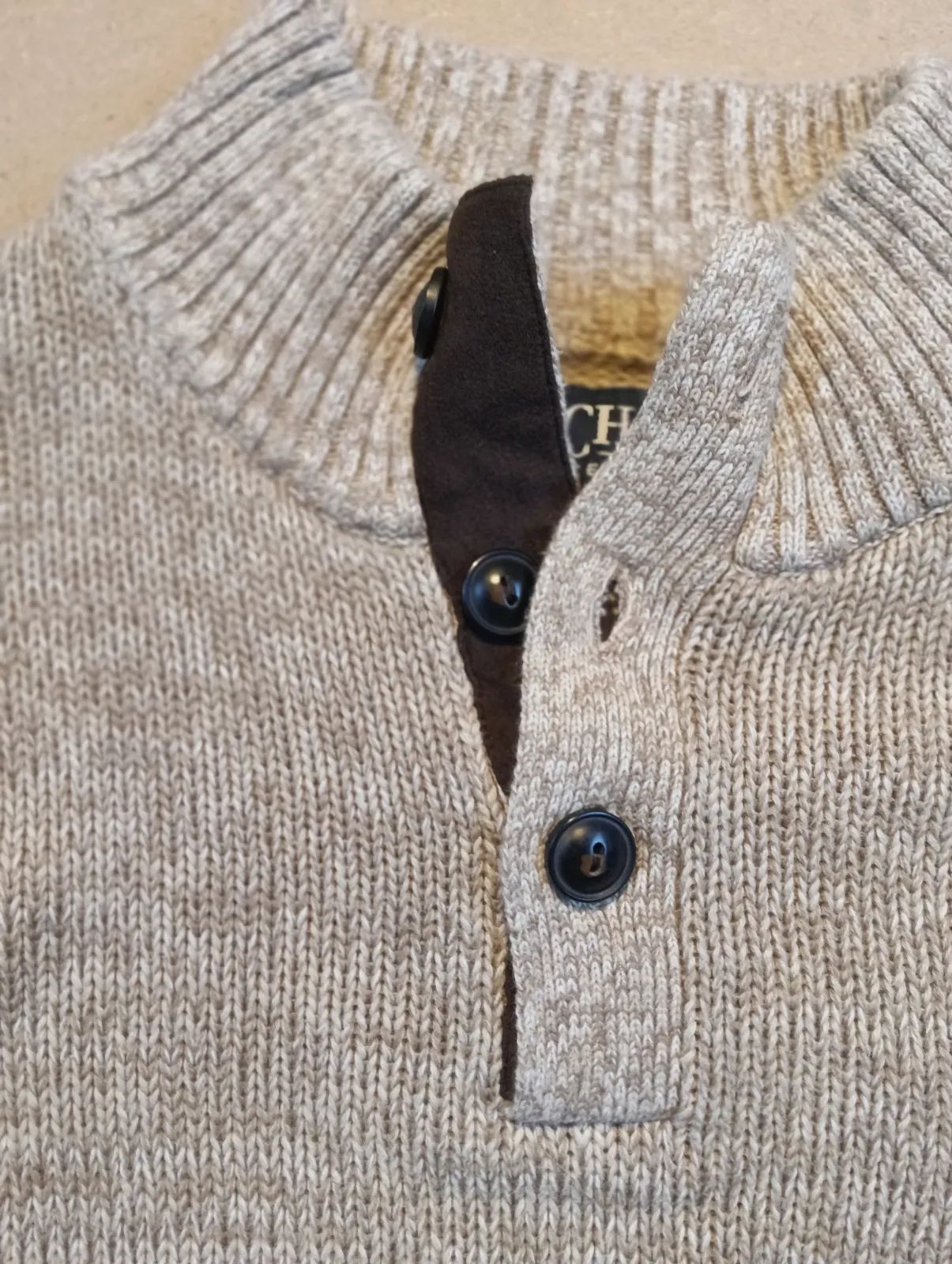 Pull en maille beige Chaps – Chaps – taille L 6