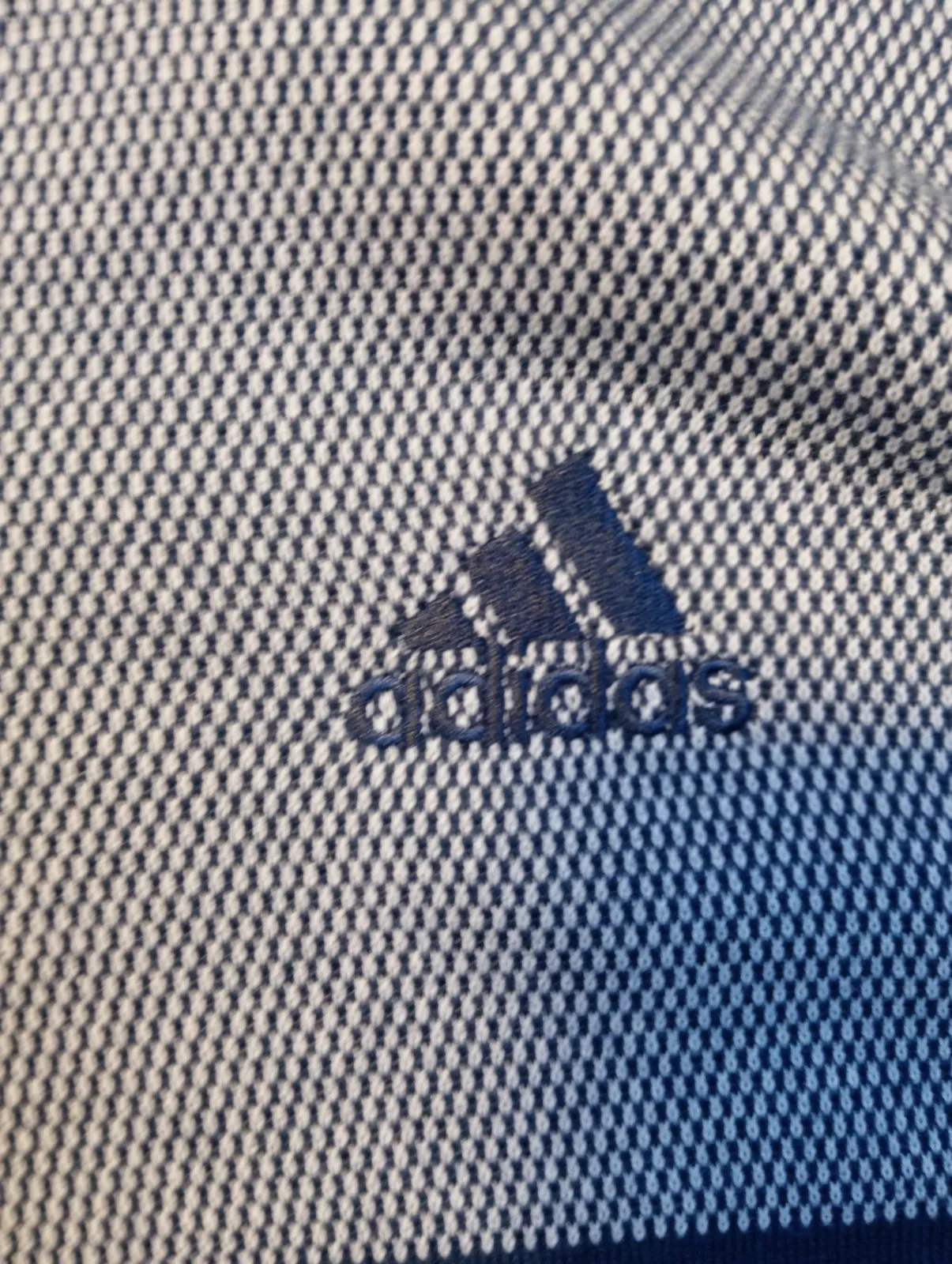 Pull à col demi-zip Adidas bleu et blanc – Adidas – taille L 4