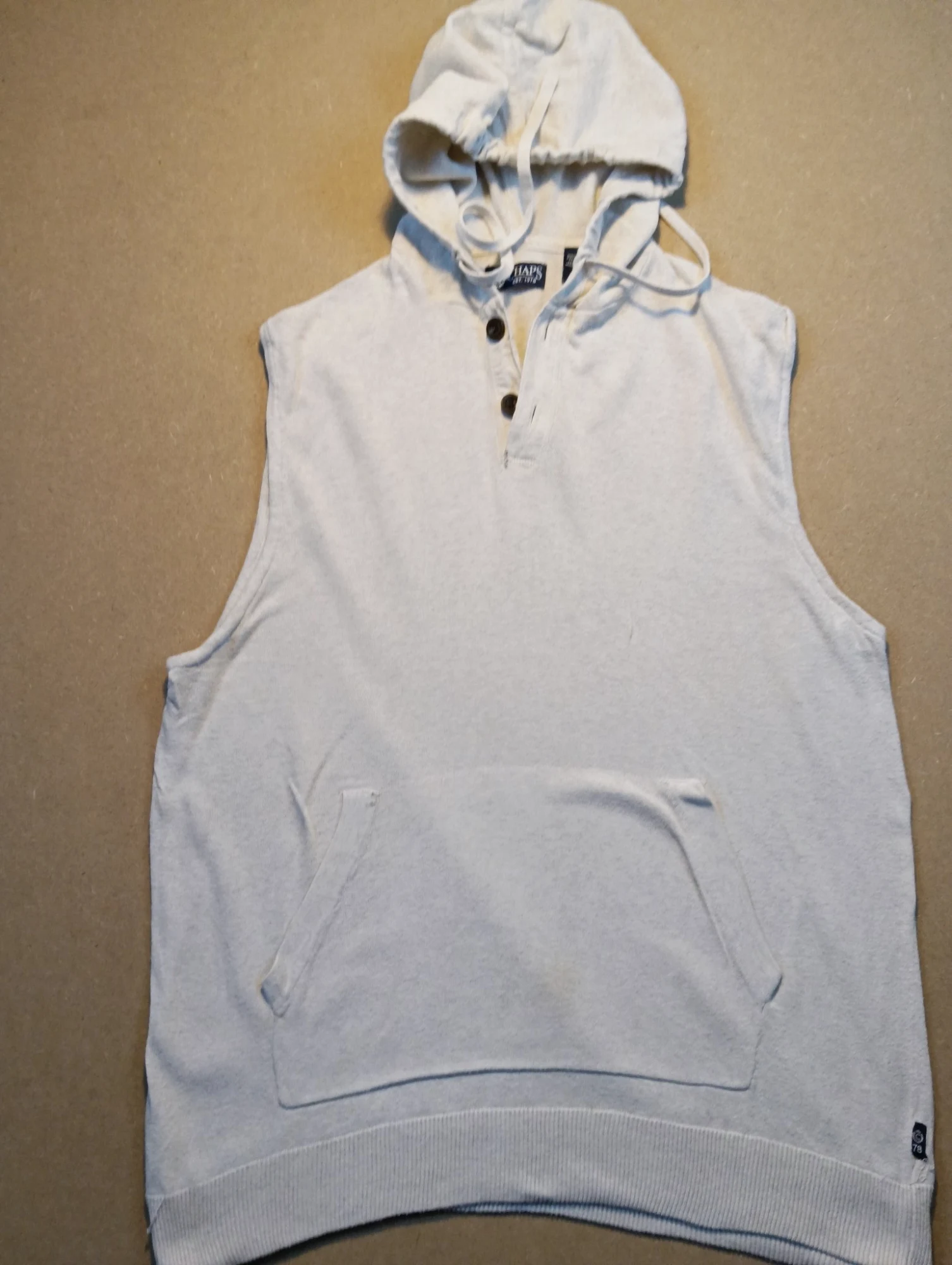 Débardeur à capuche Chaps écru