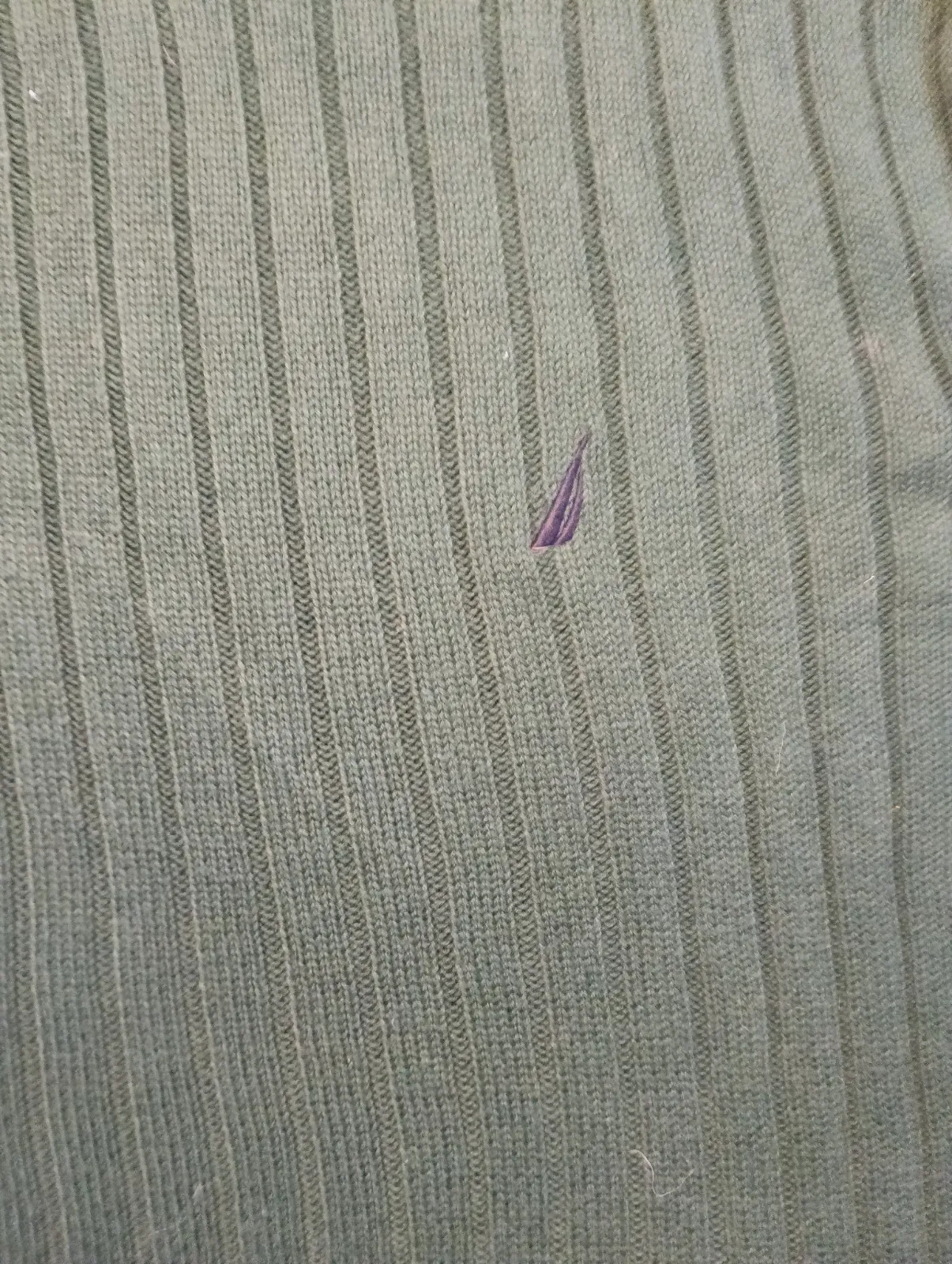 Pull en maille côtelée vert Nautica – Nautica – taille L 4