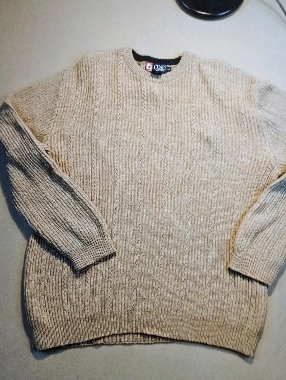 Pull en maille beige Chaps