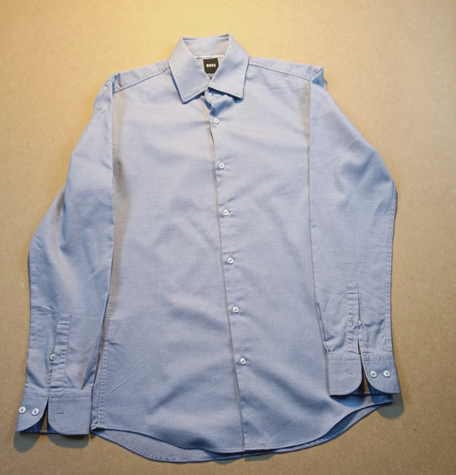 Chemise homme Hugo Boss taille S coton bleu