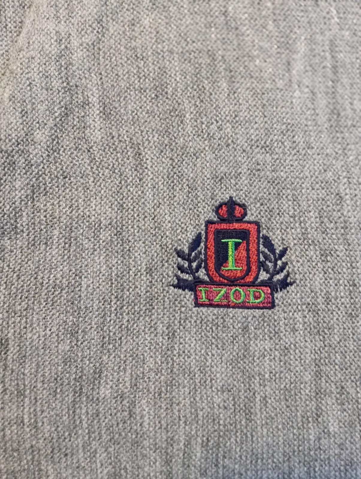 Gilet cardigan gris en maille Izod – Izod – taille XL 5