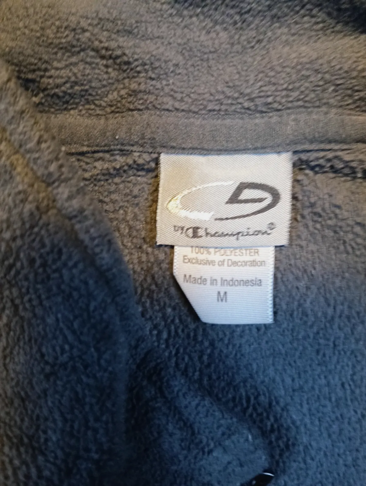 Sweat polaire col zippé noir – Champion – taille M 4
