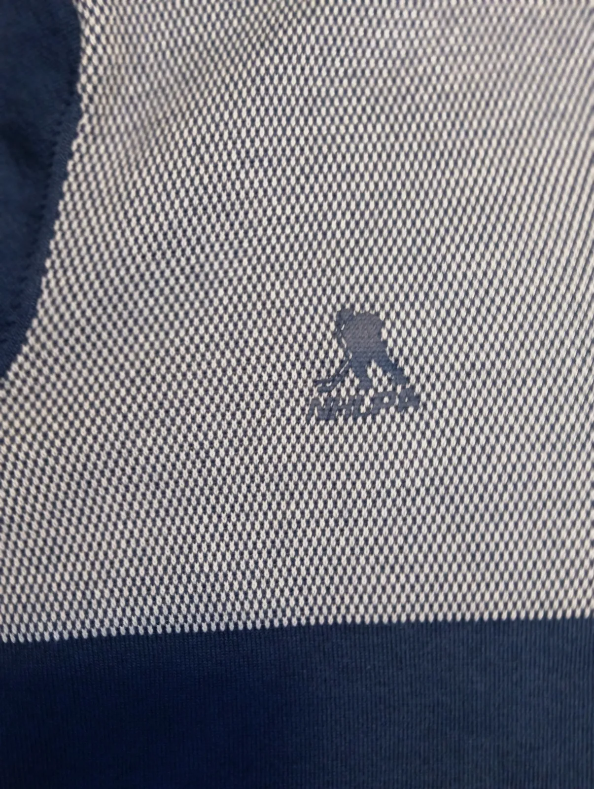 Pull à col demi-zip Adidas bleu et blanc – Adidas – taille L 3