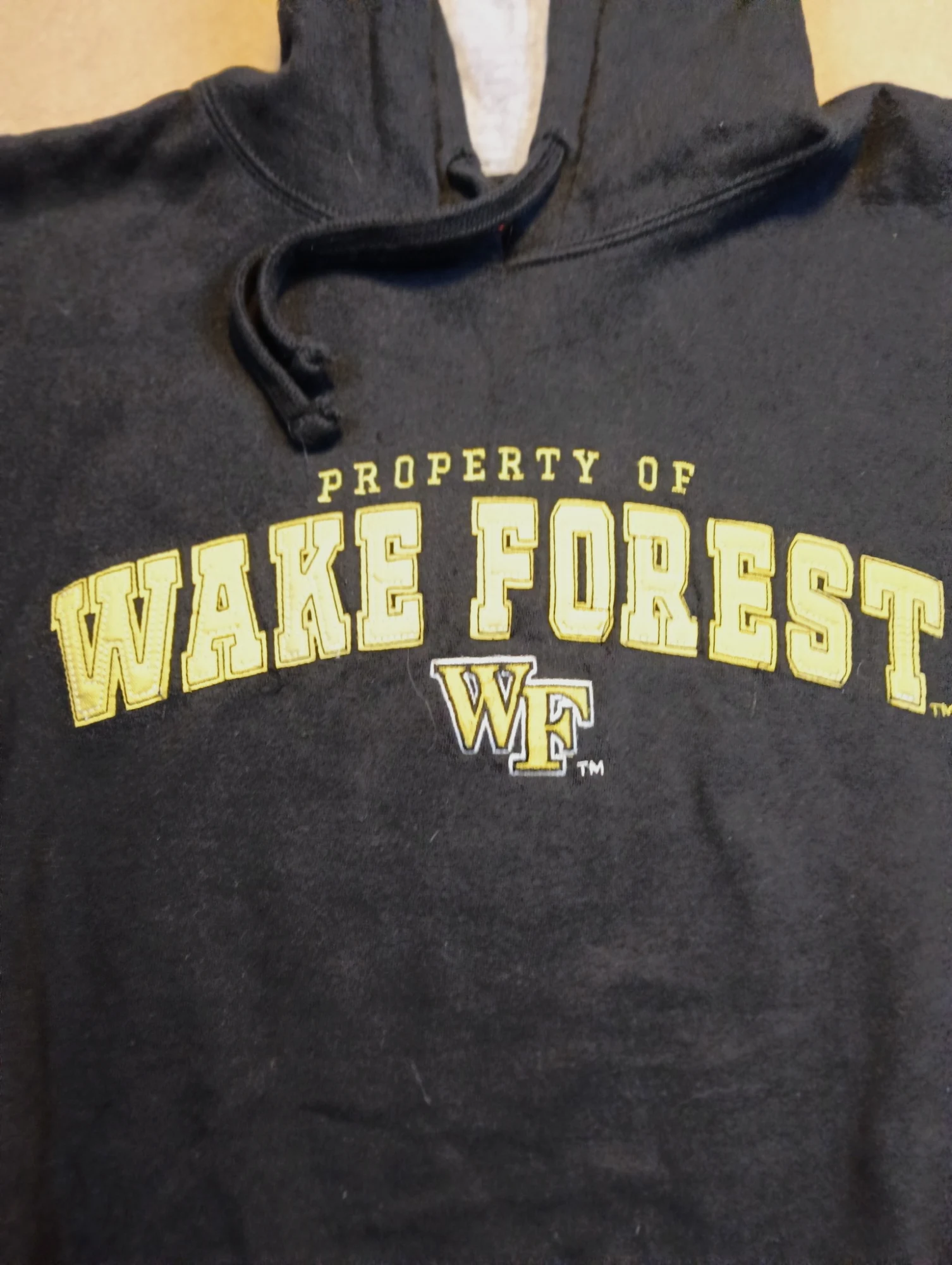 Sweat à capuche noir Wake Forest