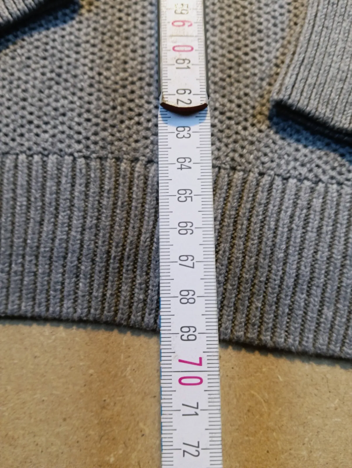 Pull à col montant Chaps gris en maille – Chaps – taille L 5