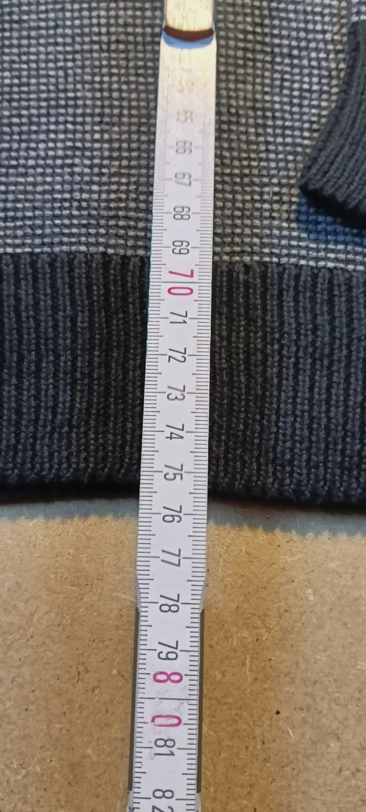 Pull en maille bicolore Chaps noir et gris – Chaps – taille L 4