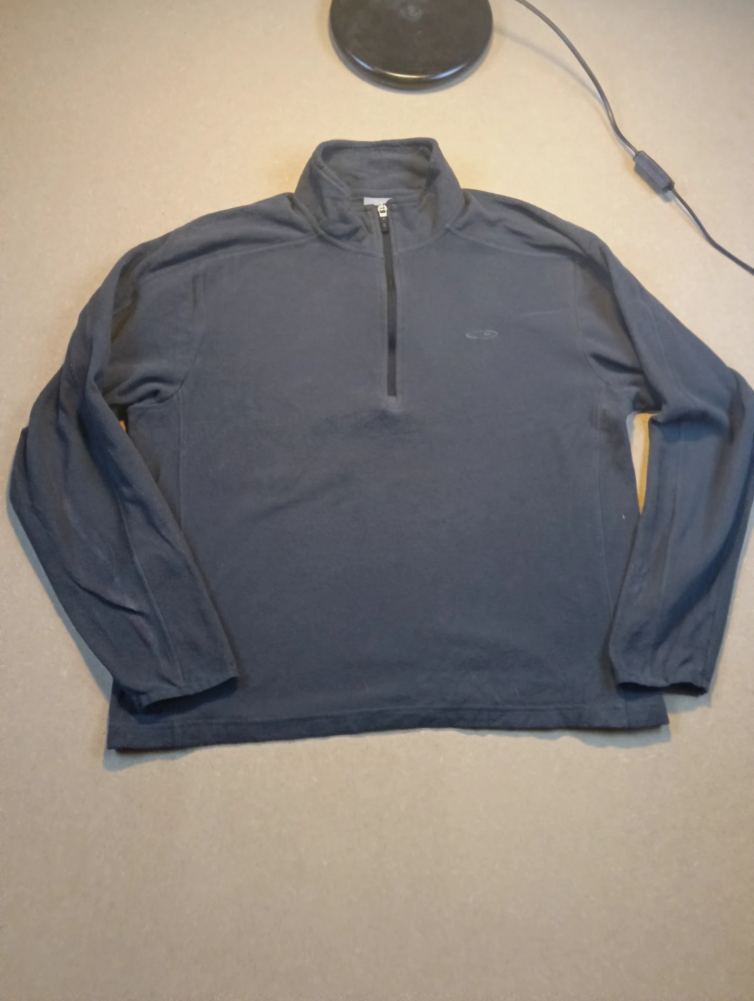 Sweat polaire col zippé noir