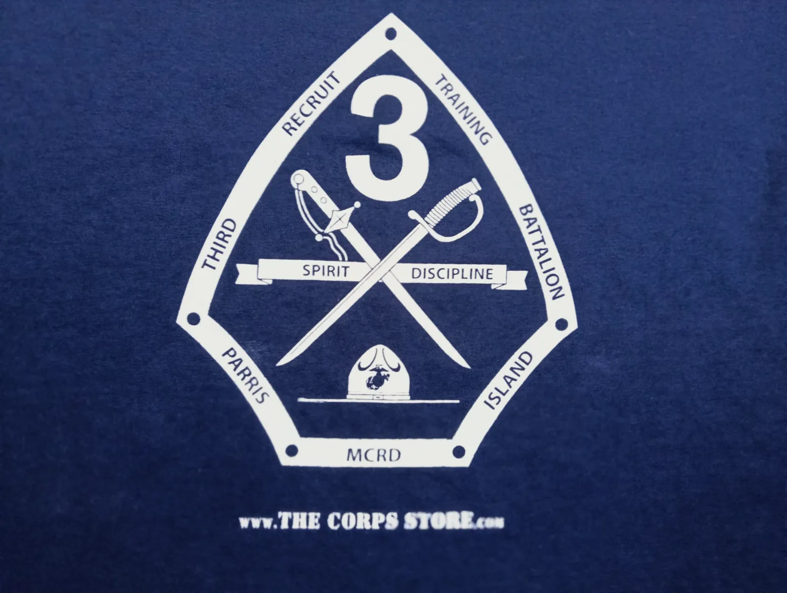 T-shirt Gildan USMC 3rd Battalion bleu marine – Gildan – taille XL 5