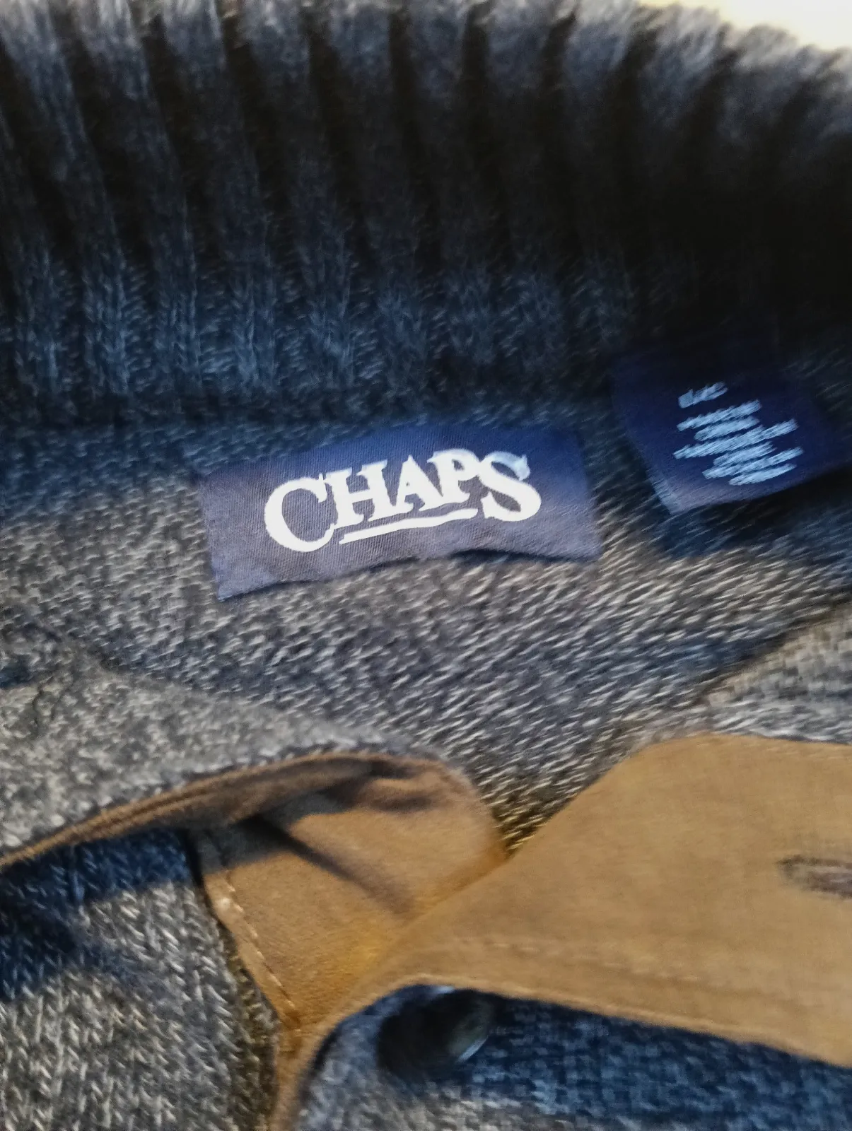 Pull col montant boutons à coudières – Chaps – taille L 5