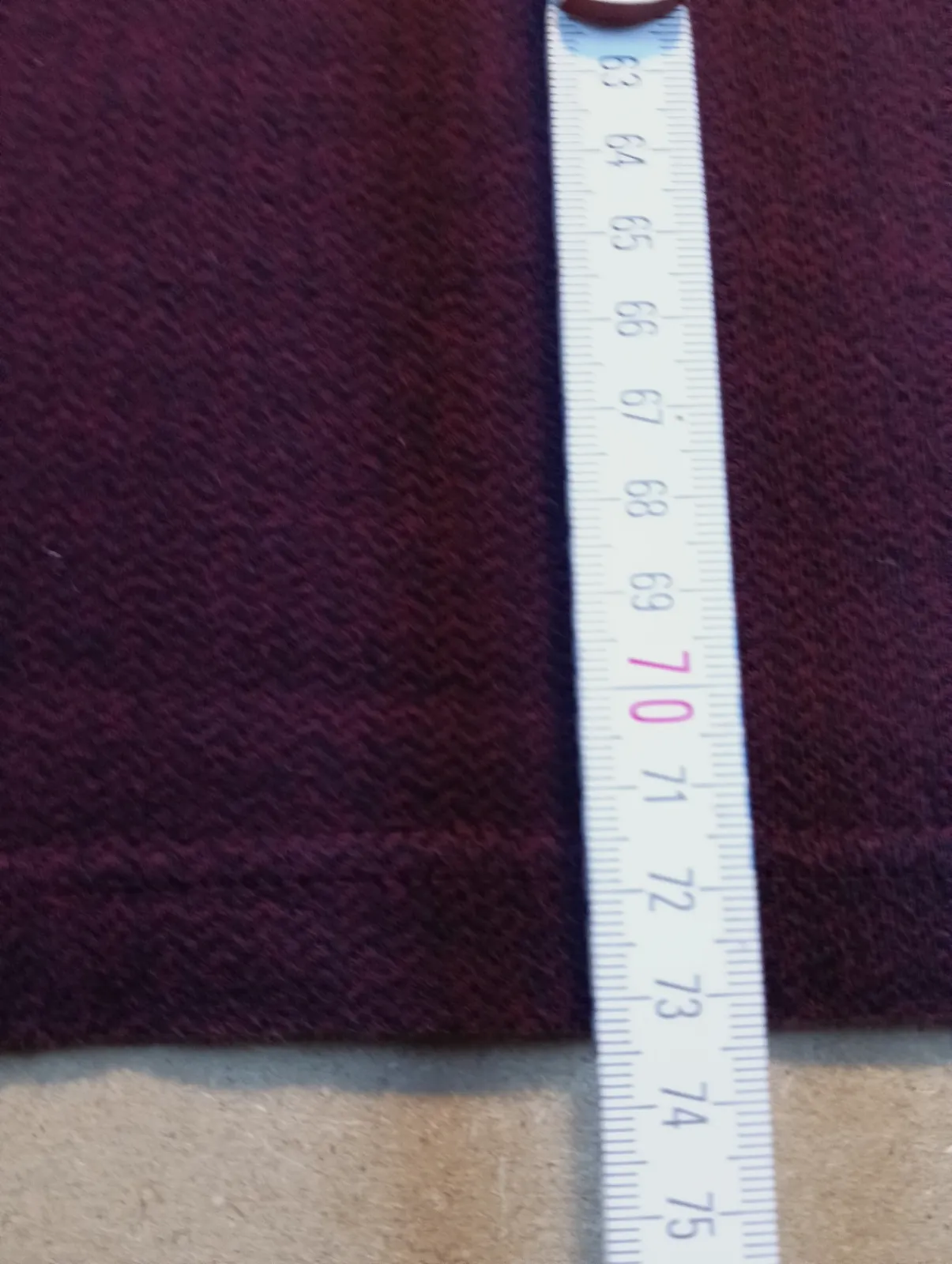 Pull bordeaux col camionneur à fermeture éclair – Chaps – taille 3XL 6