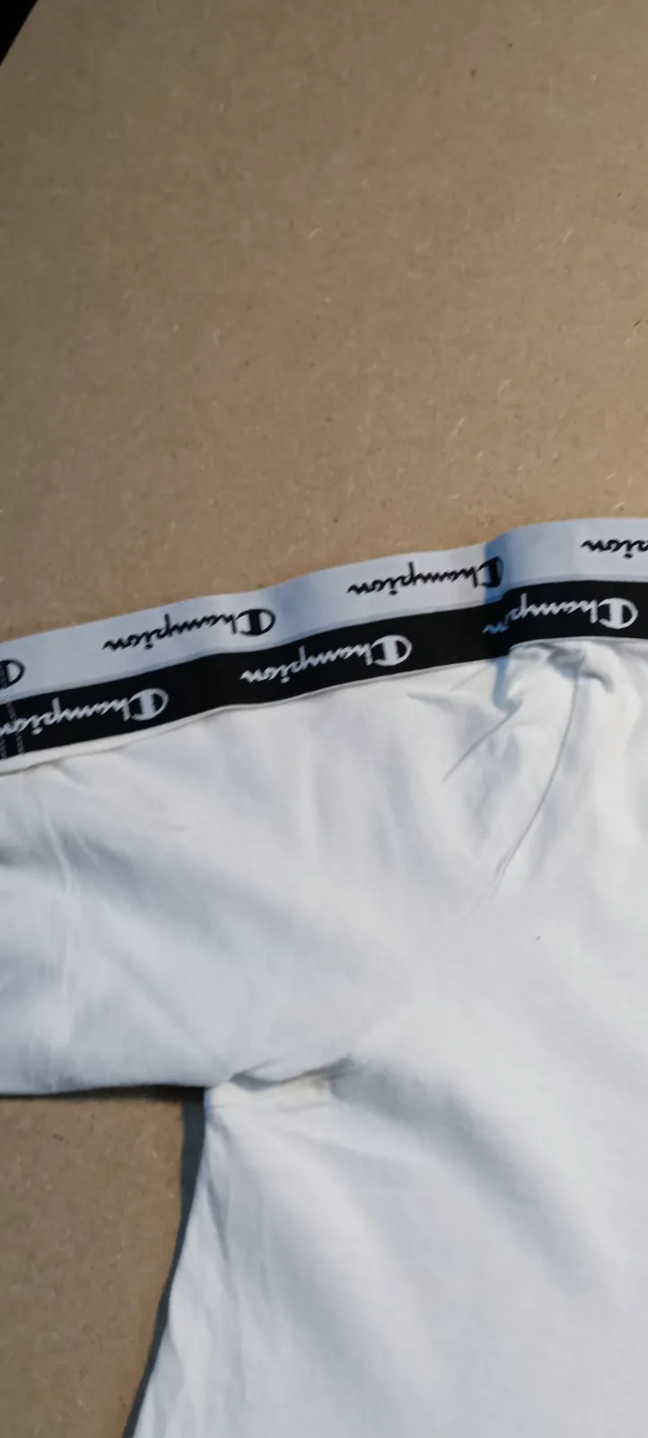 T-shirt Champion Blanc Bandes Logo – Champion – taille M 4