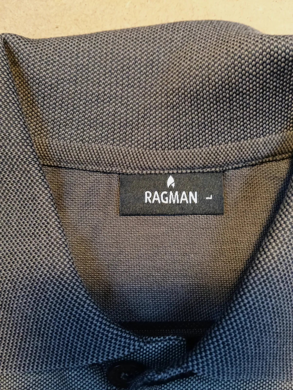 Polo manches  Ragman longues rayé gris et noir – Ragman – taille L 3