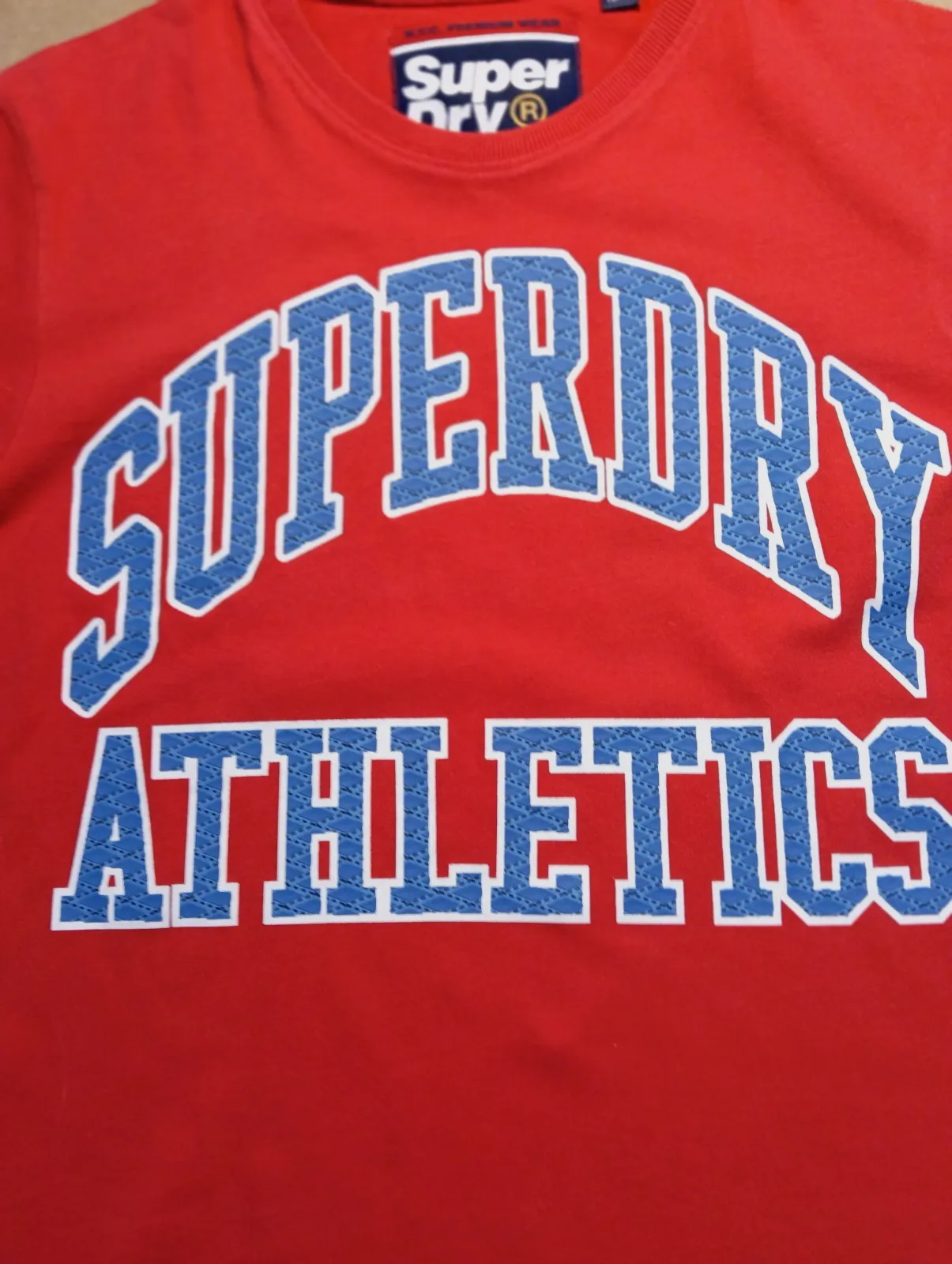 T-shirt rouge Superdry Athletics homme – Superdry – taille S 3