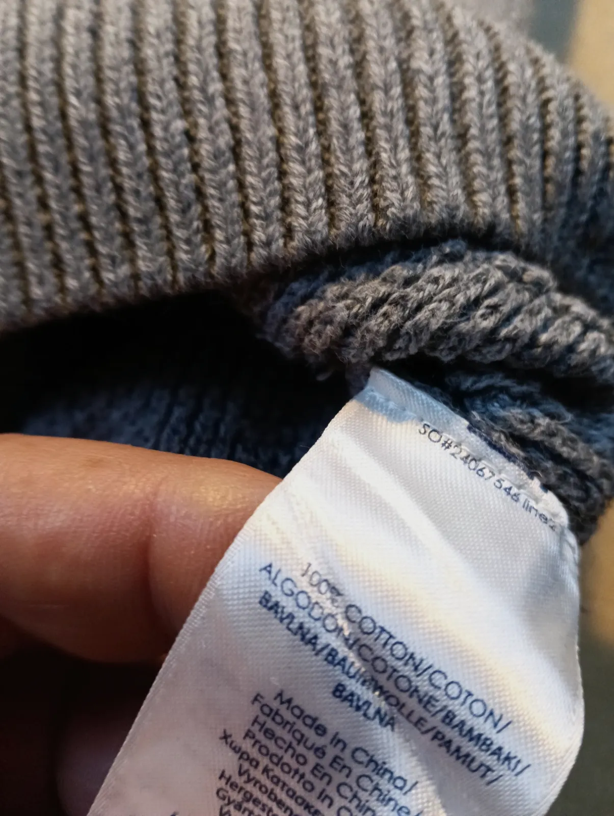 Pull à col montant Chaps gris en maille – Chaps – taille L 7