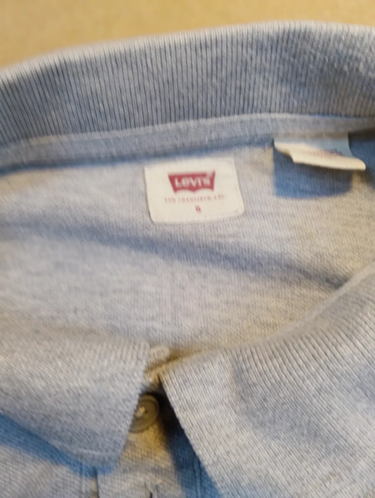 Polo Levi's gris clair à manches courtes – Levi's – taille S 4